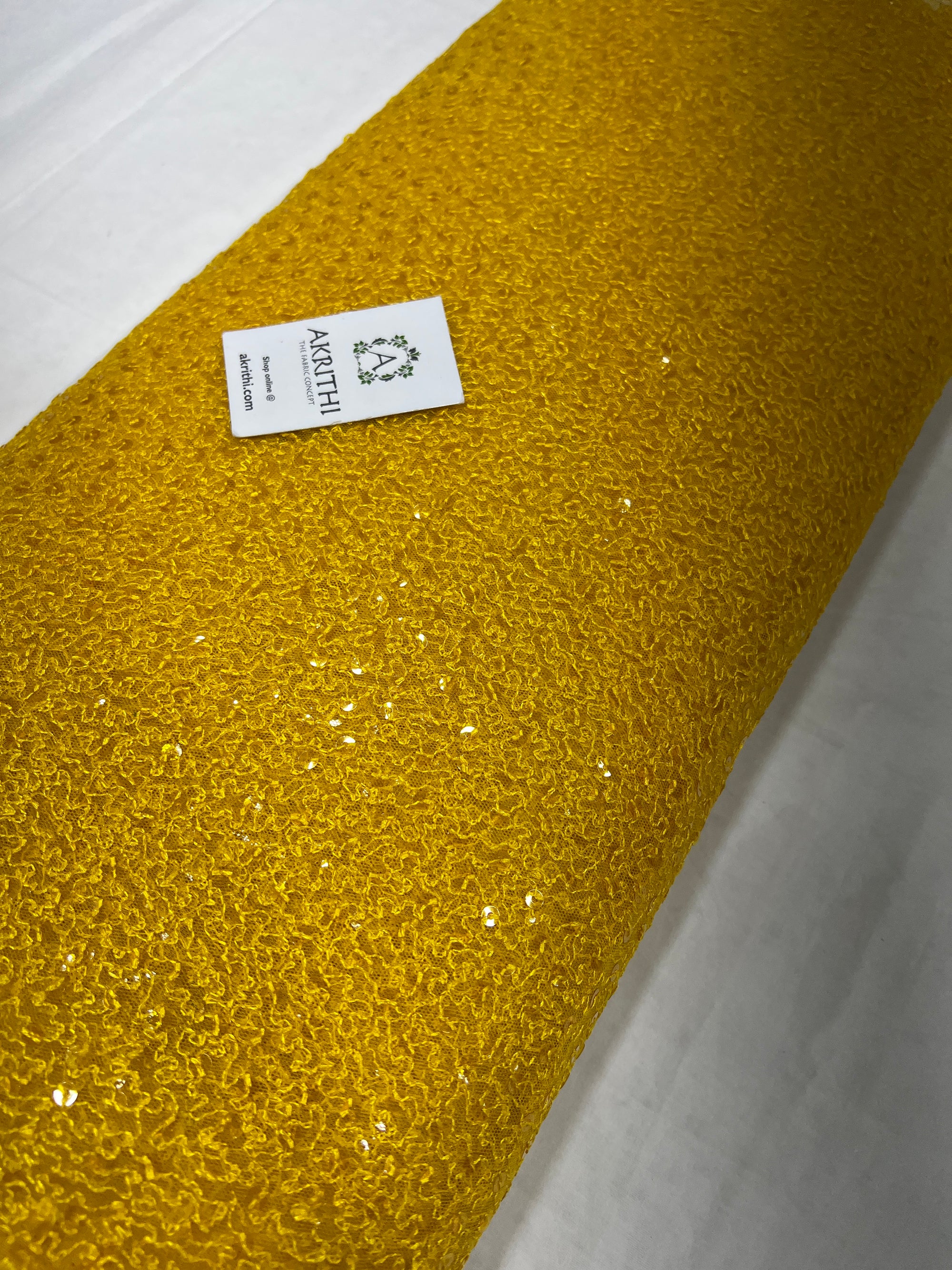 Self Embroidered net fabric