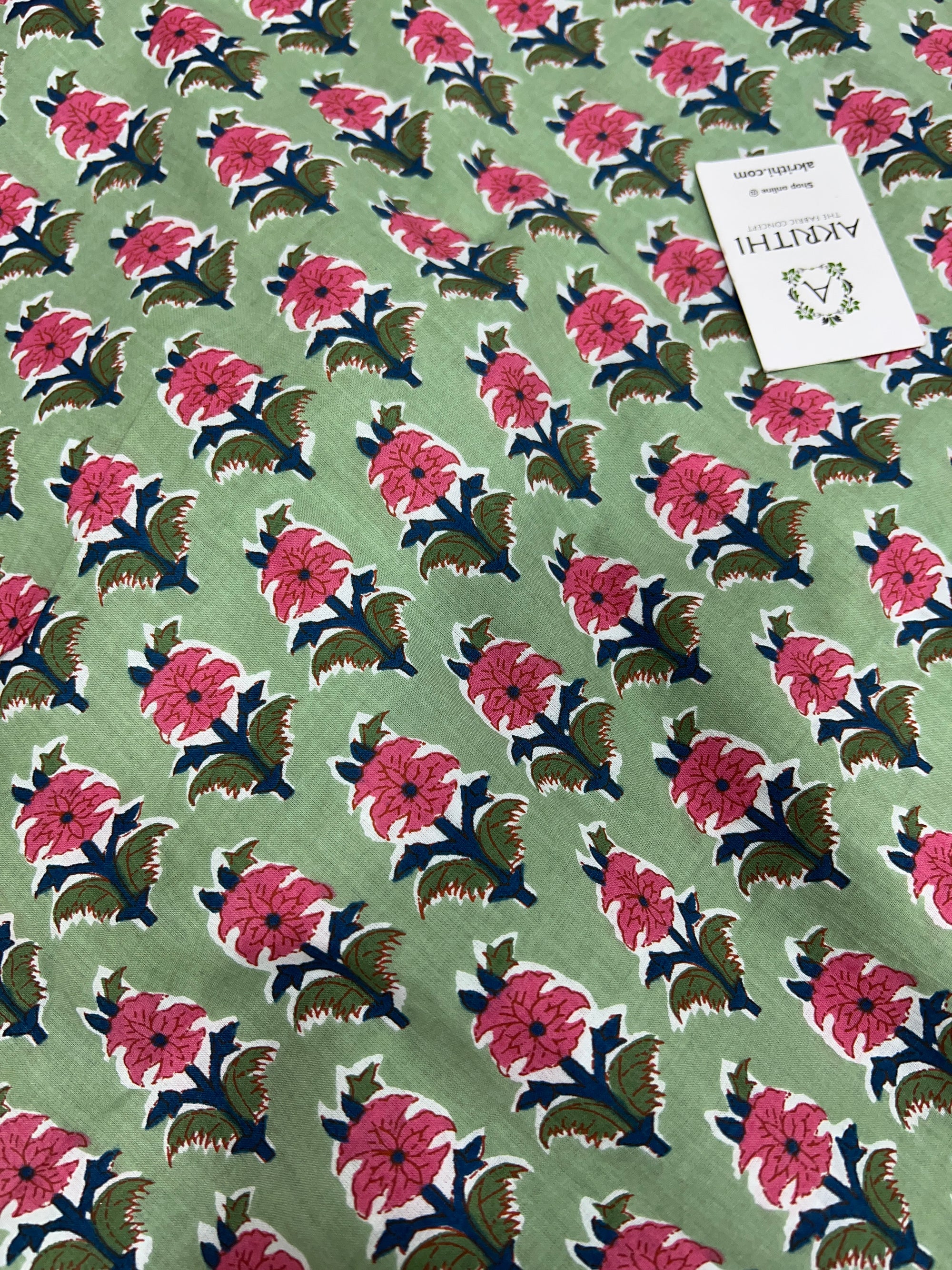 Printed pure cotton fabric