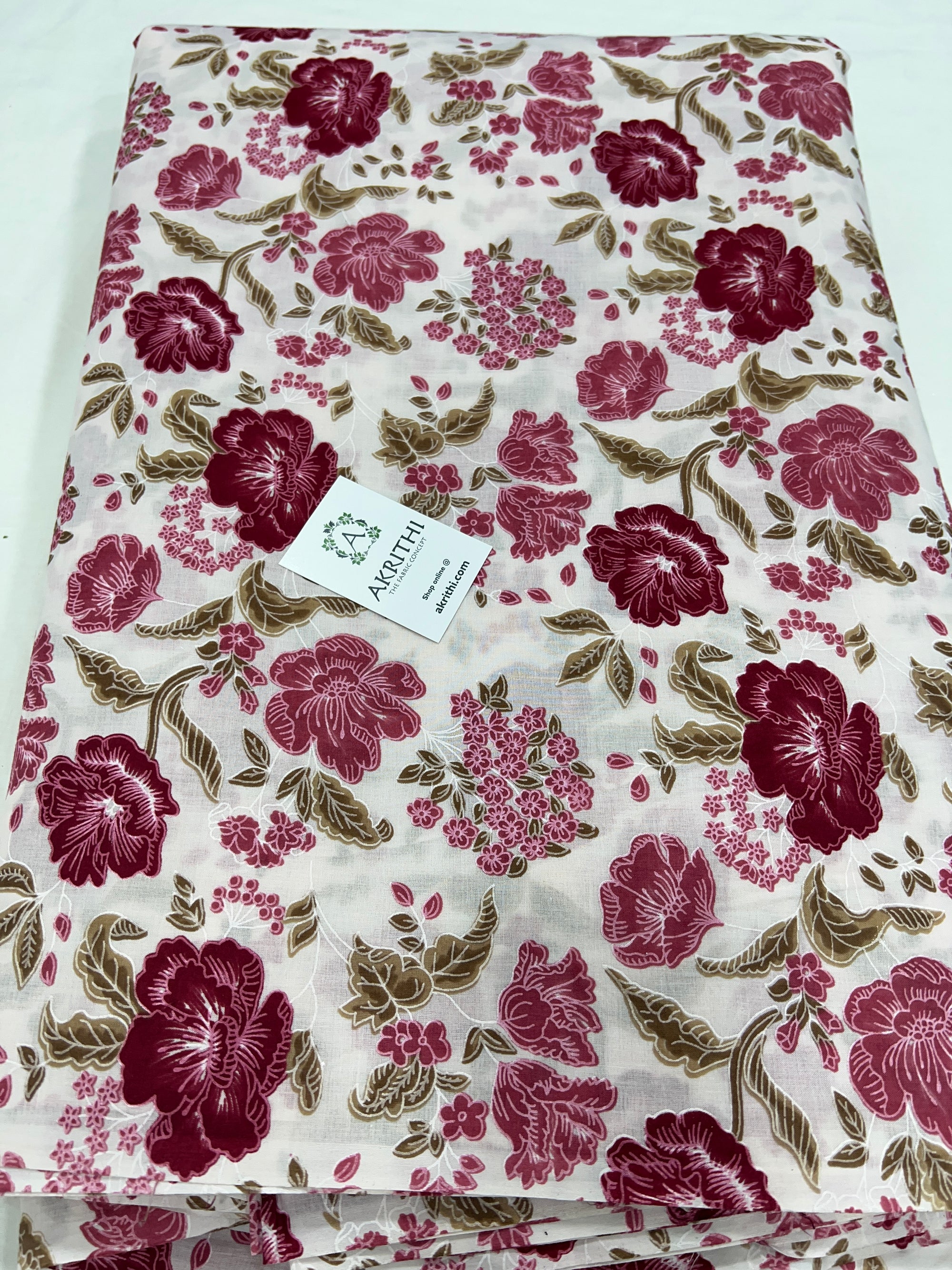 Printed pure cotton fabric