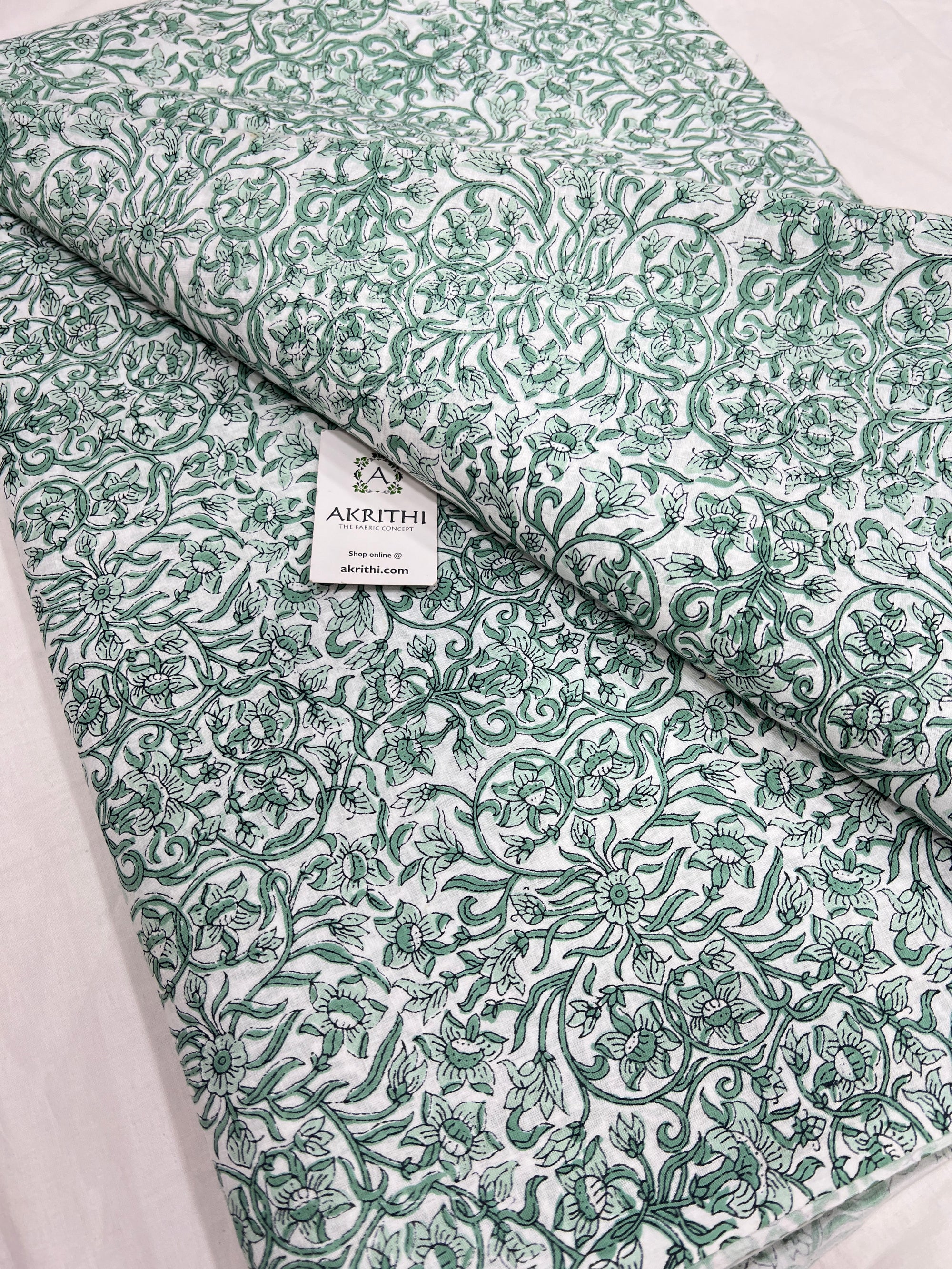 Printed pure cotton fabric