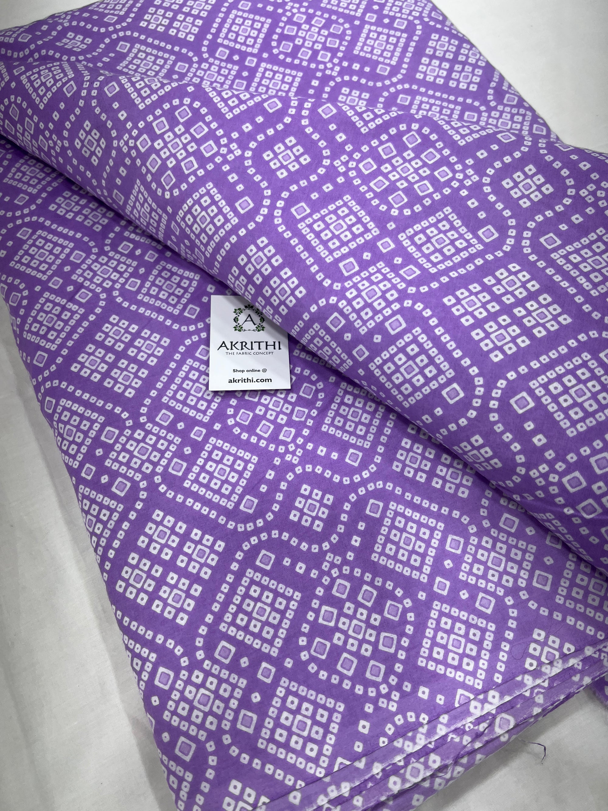 Printed pure cotton fabric