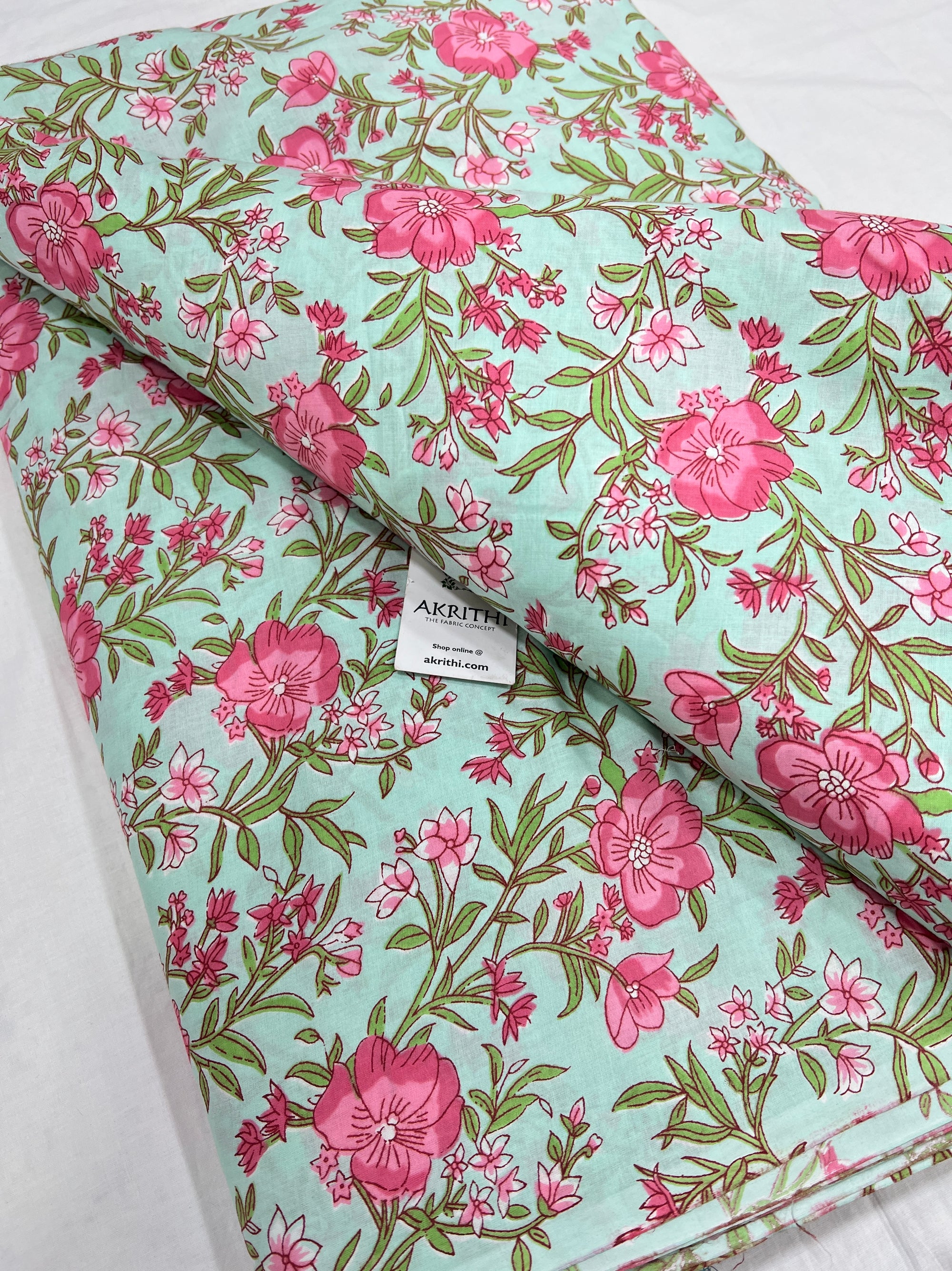 Printed pure cotton fabric