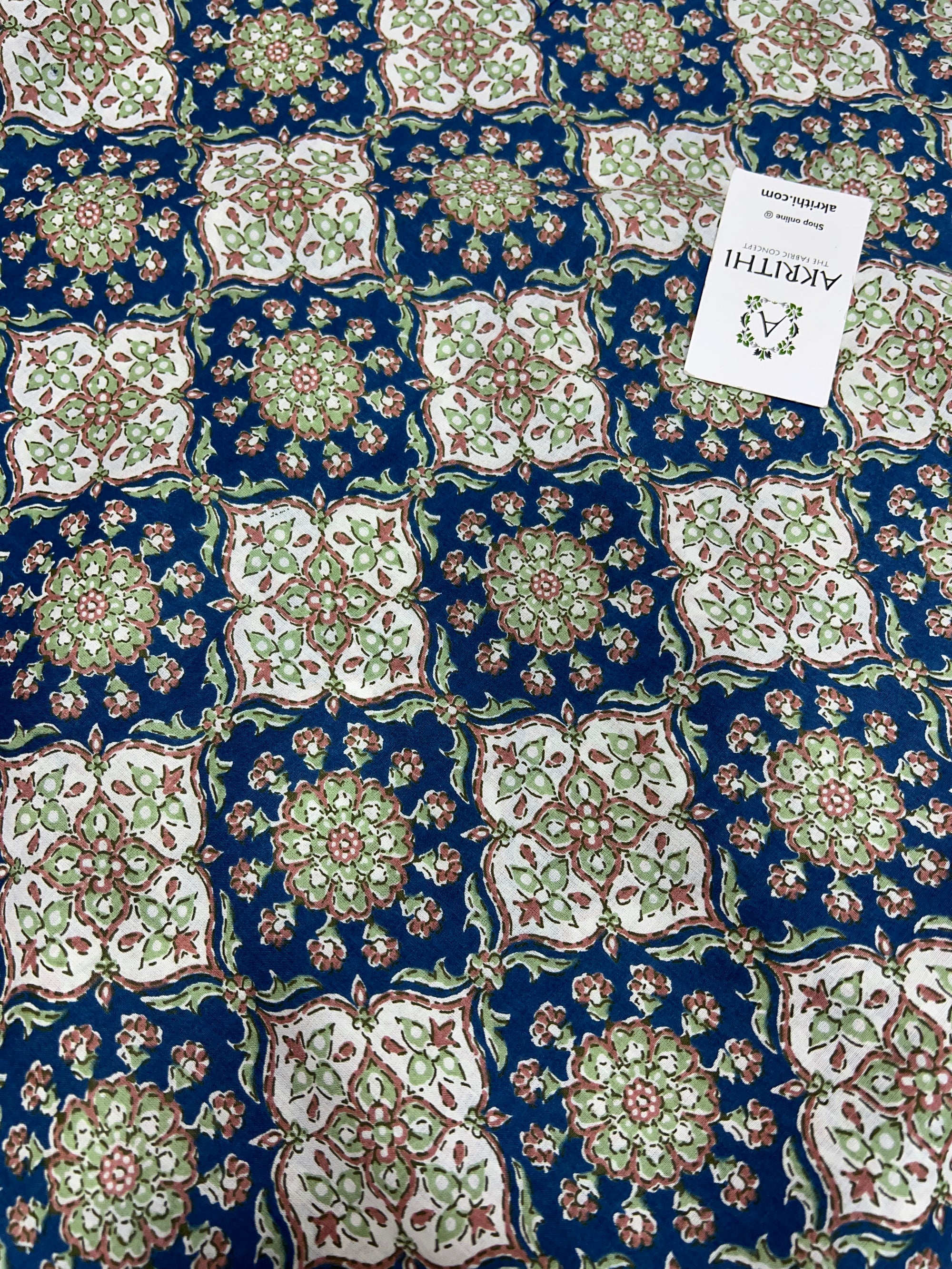 Printed pure cotton fabric