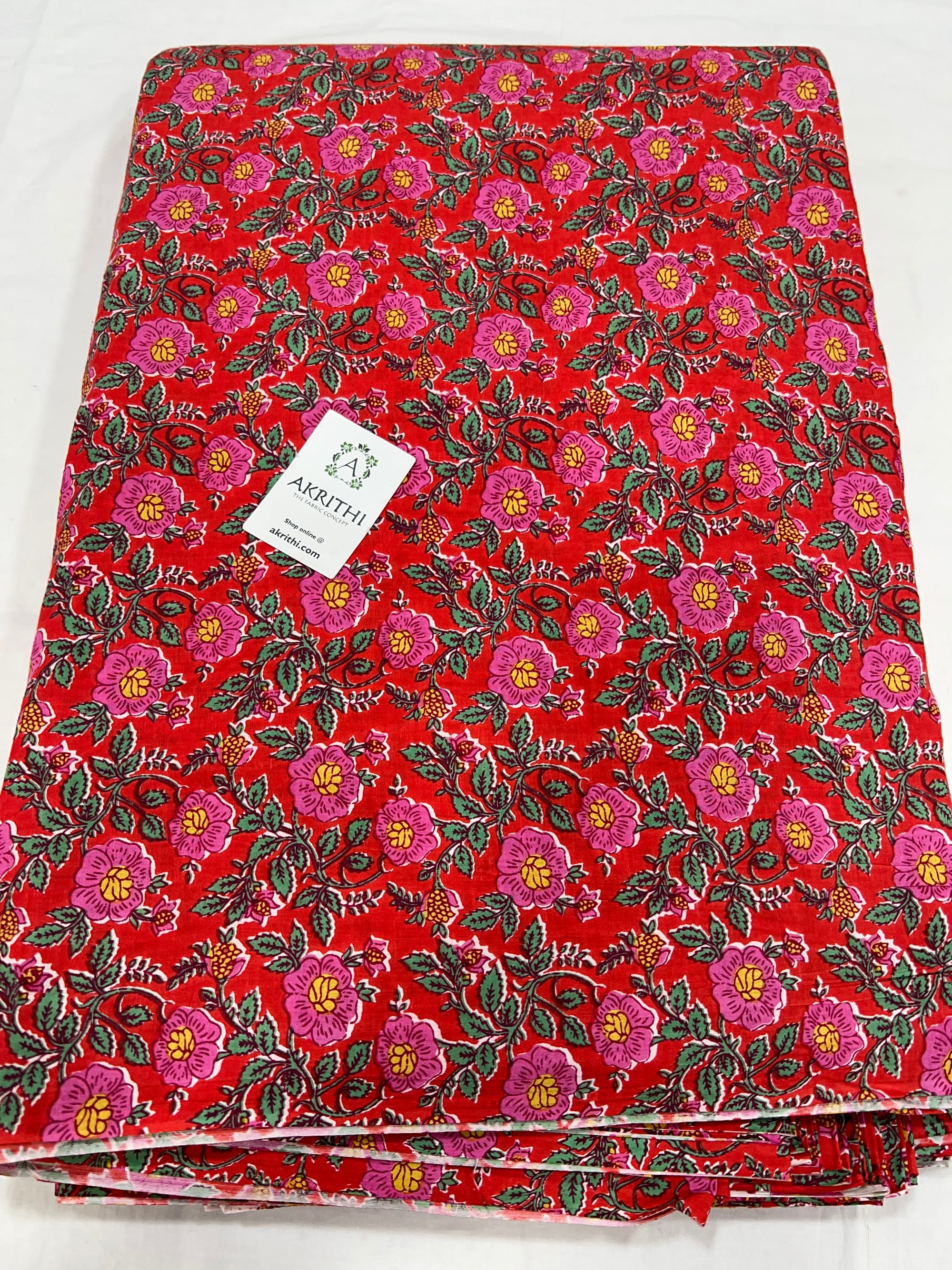 Printed pure cotton fabric