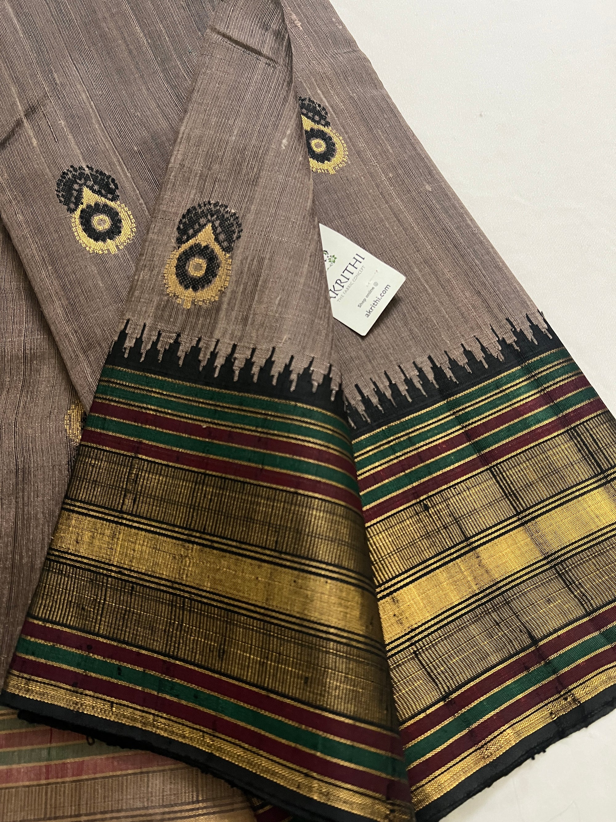 Dupion silk saree