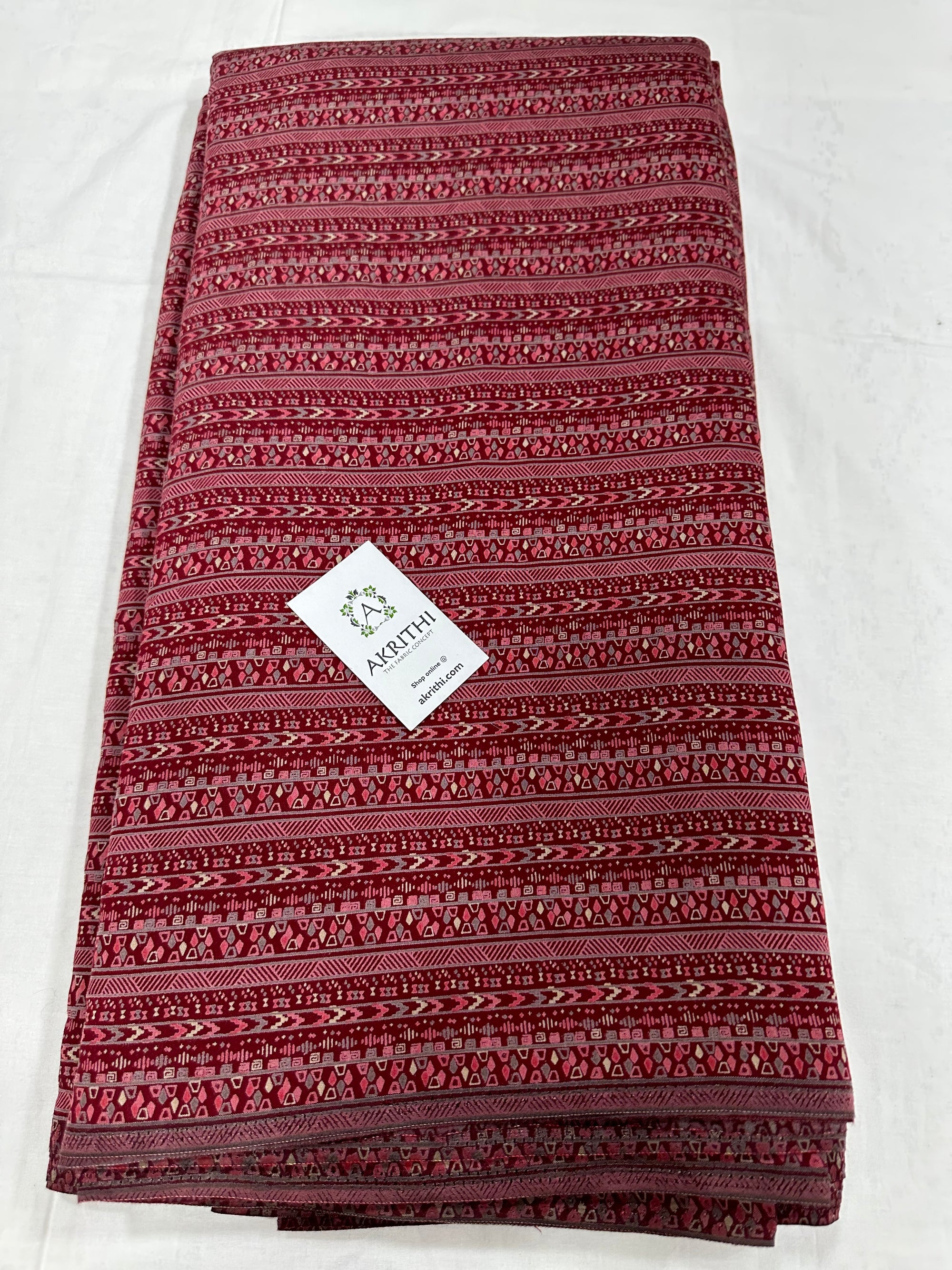 Printed silk fabric