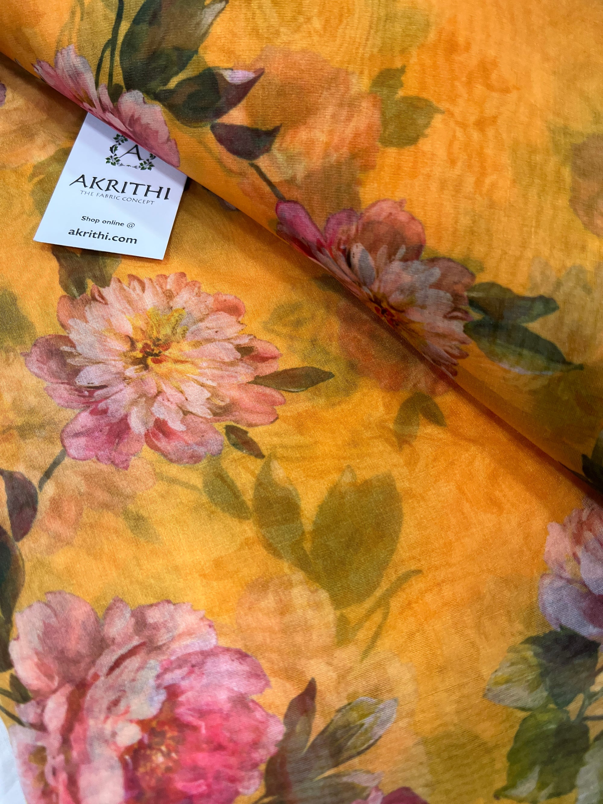 Printed organza fabric