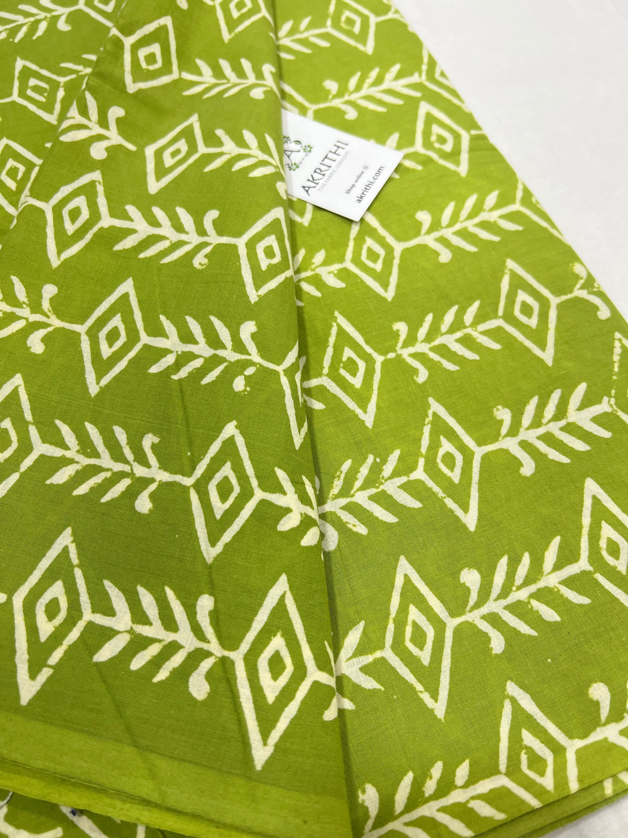 Dabu block Printed pure cotton fabric