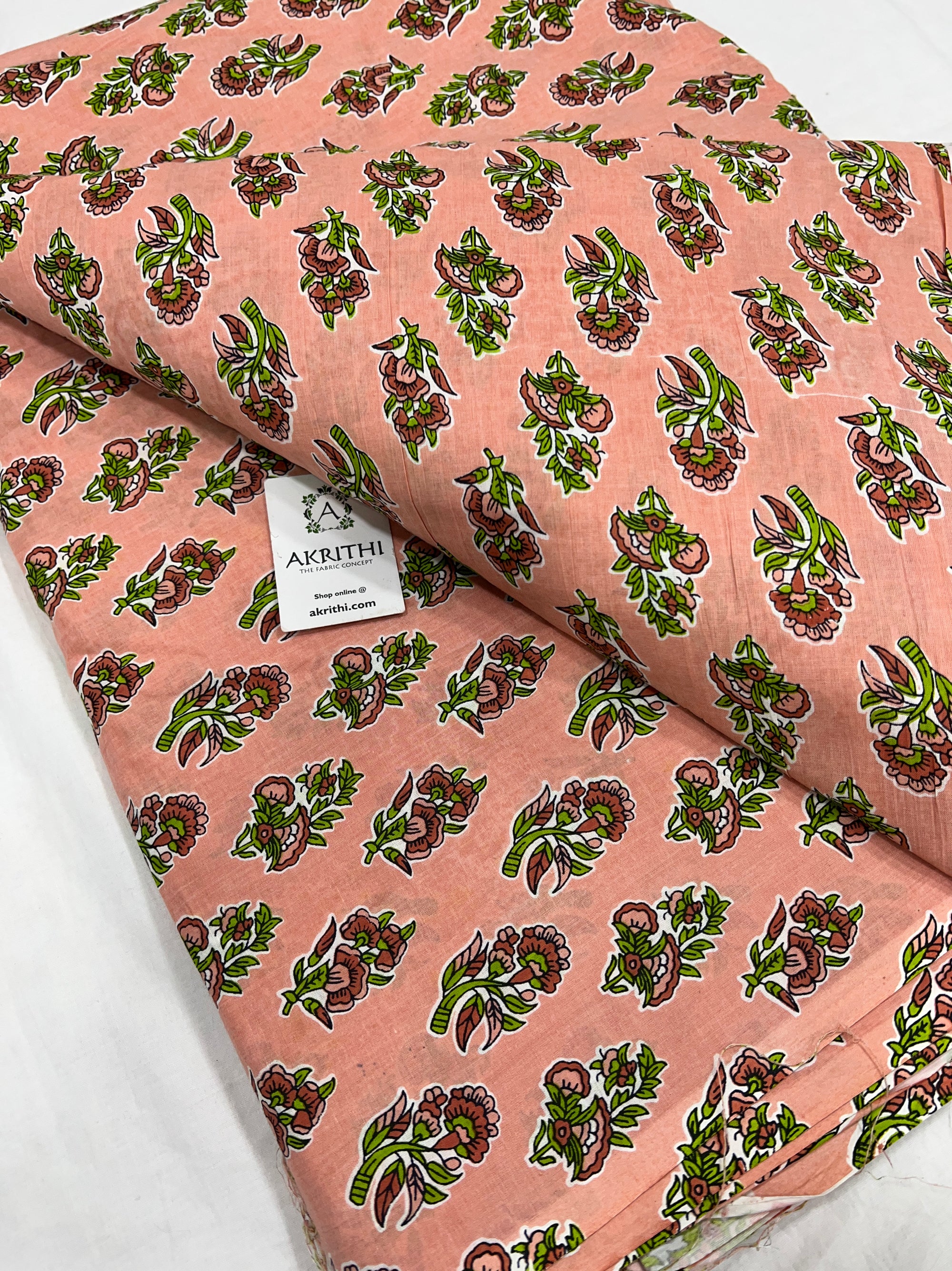 Printed pure cotton fabric