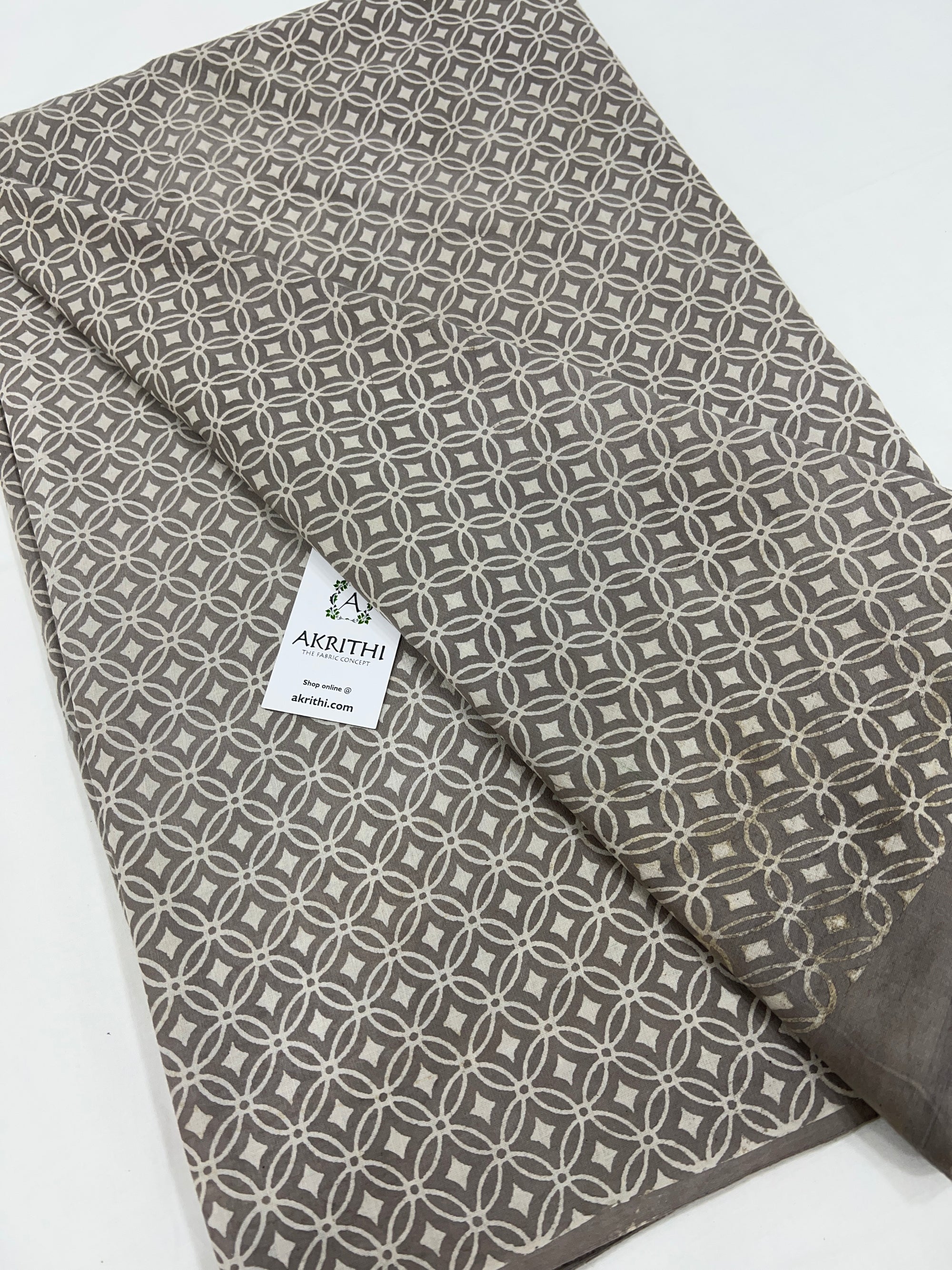 Dabu printed pure cotton fabric