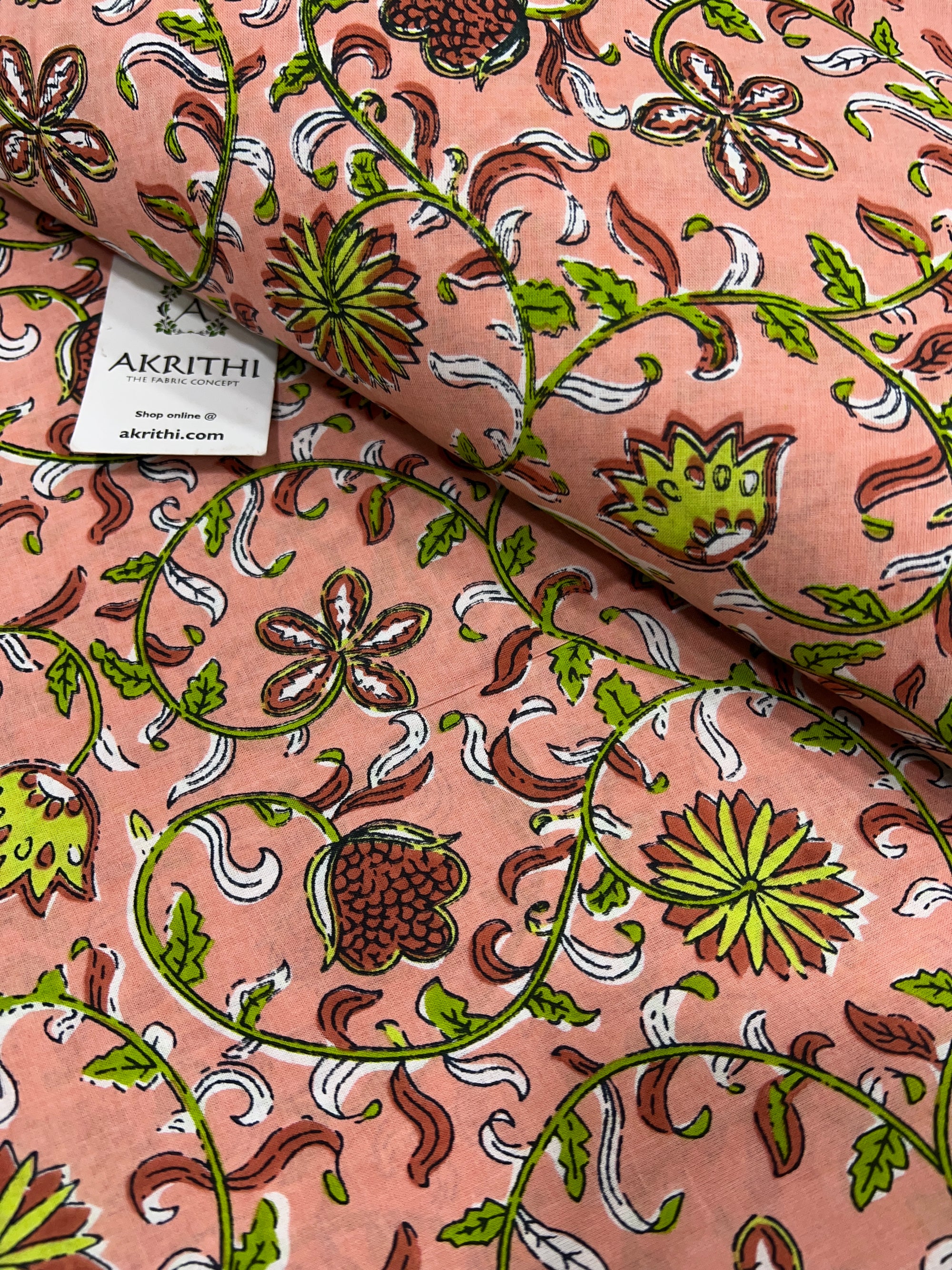 Printed pure cotton fabric