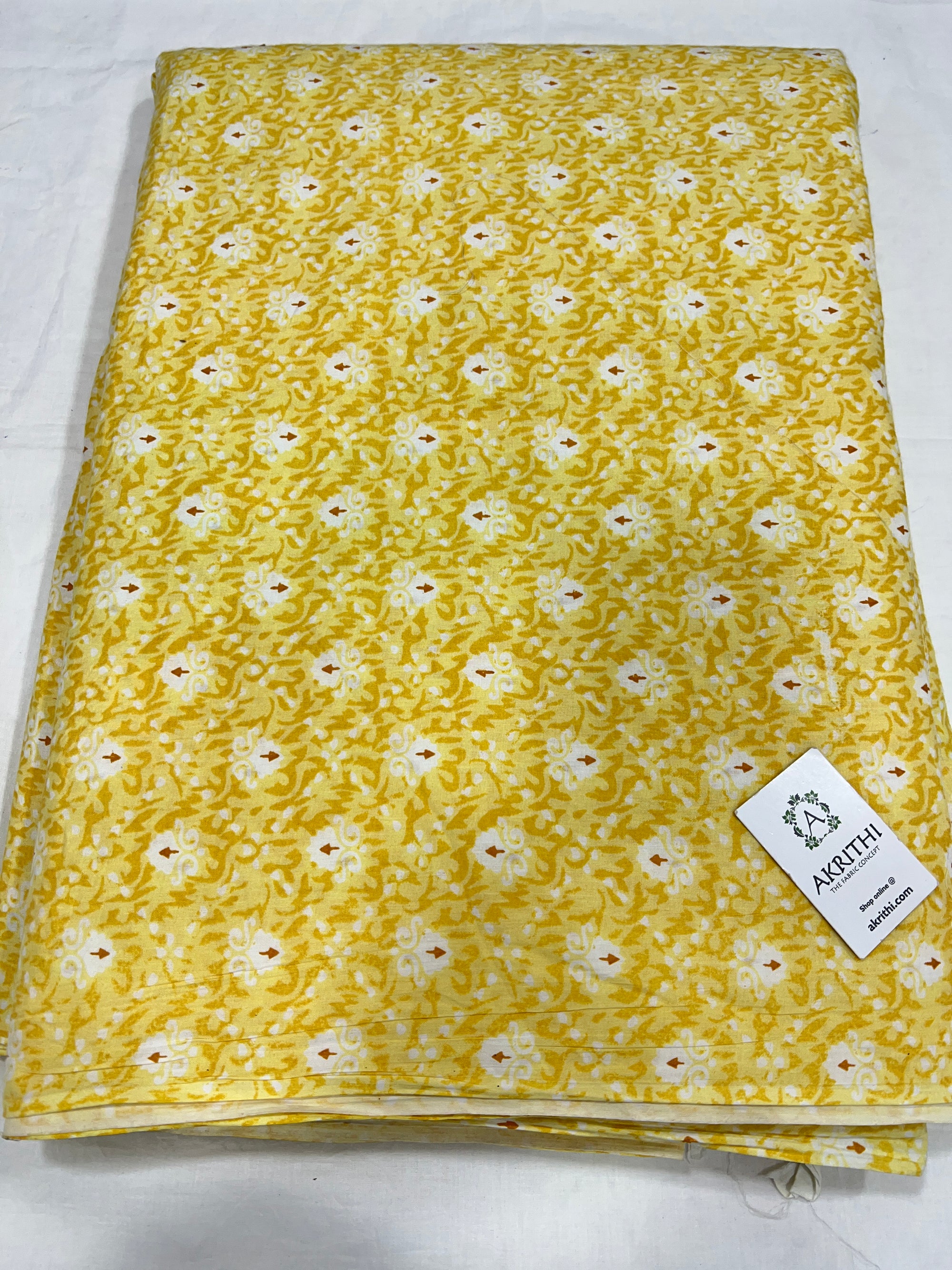 Printed pure cotton fabric