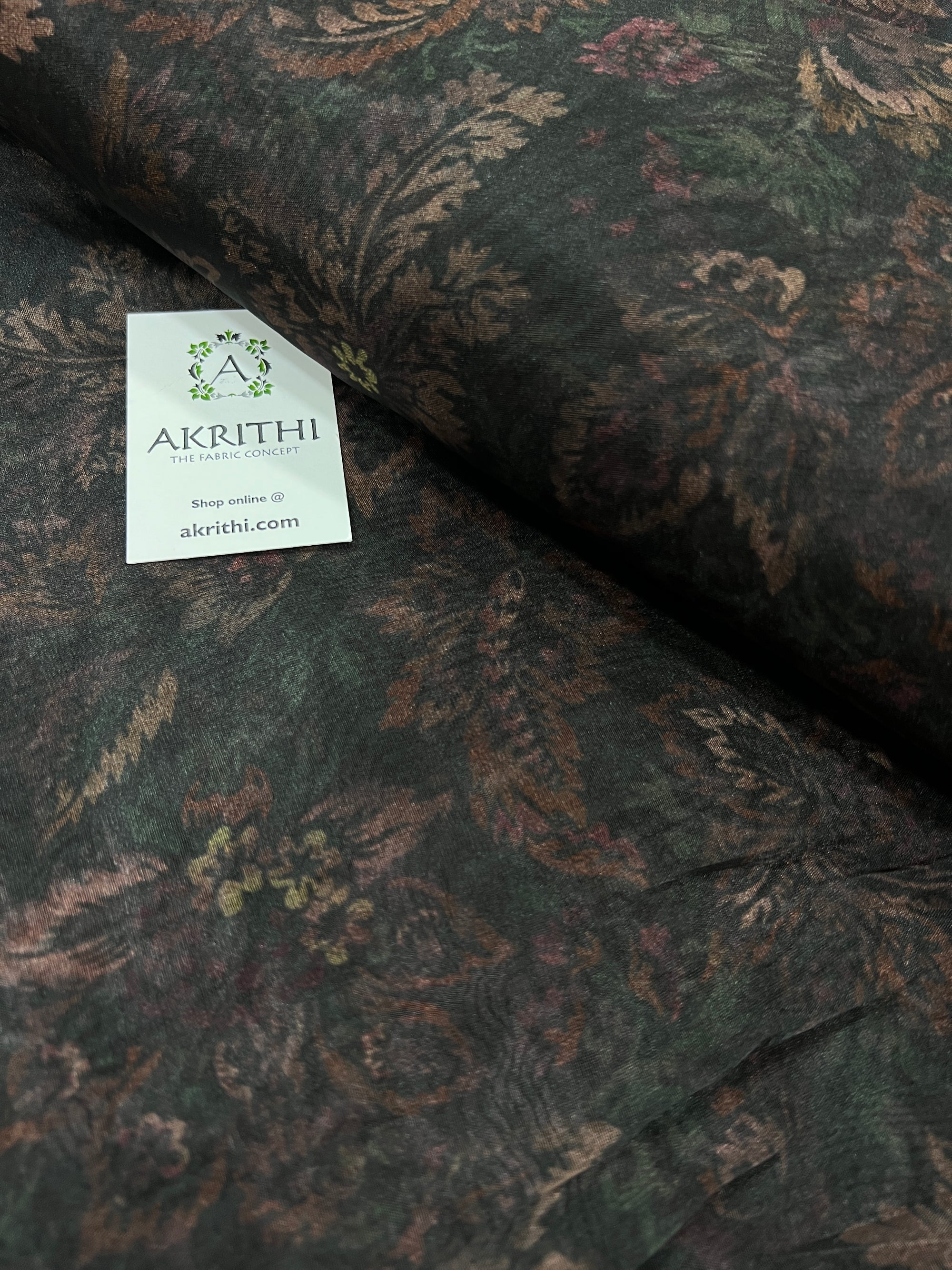 Printed organza fabric