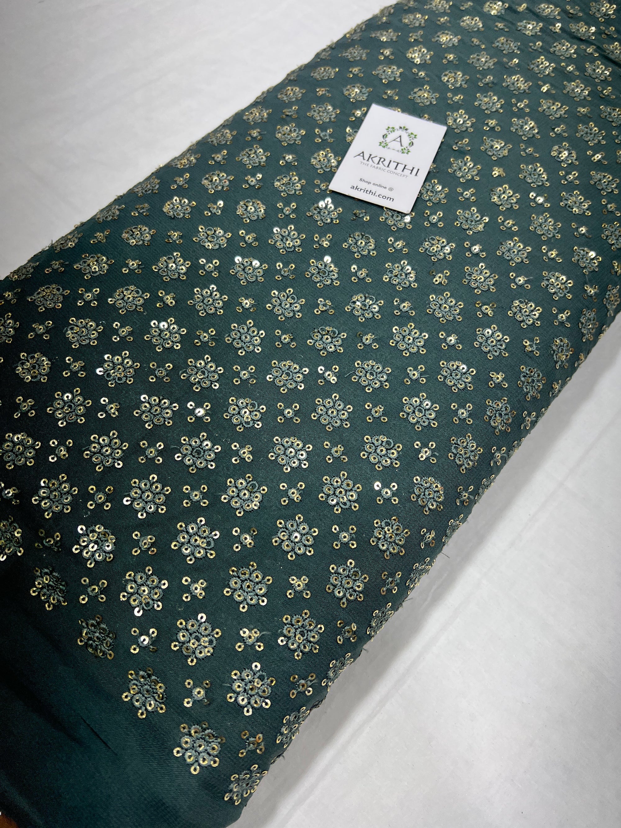 Embroidered on pure georgette fabric