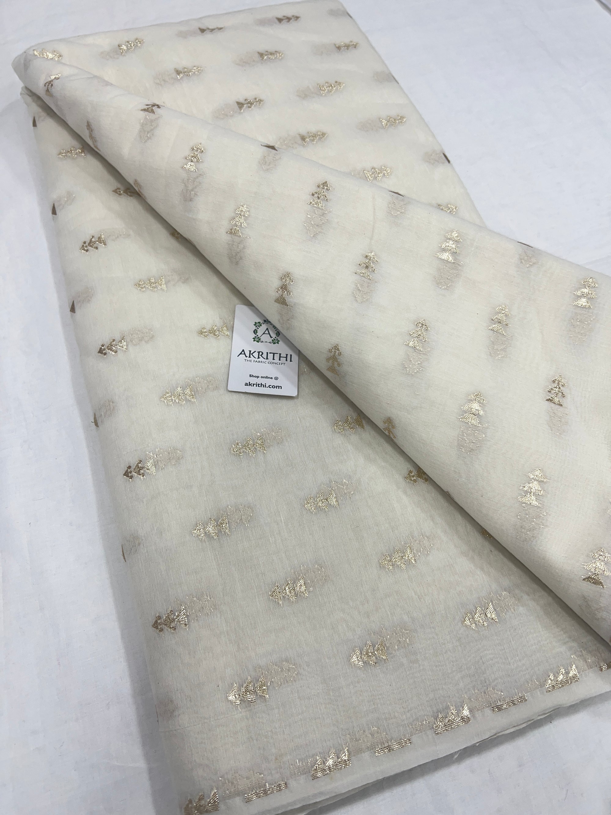 Dyeable banarasi Handloom chanderi lurex fabric