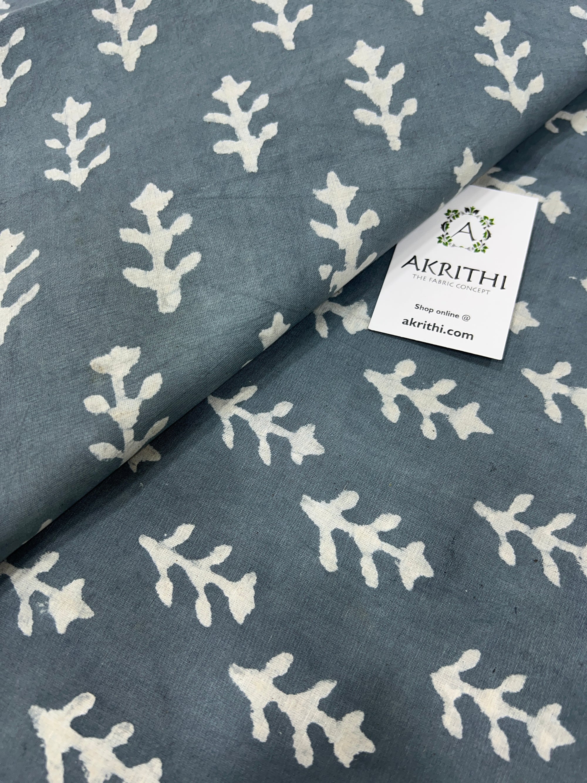 Dabu printed pure cotton fabric