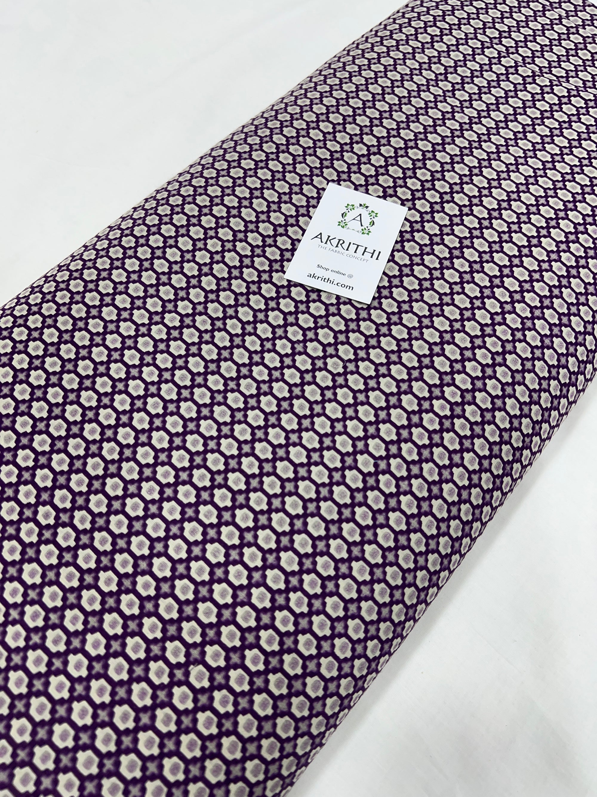 Printed pure cotton fabric