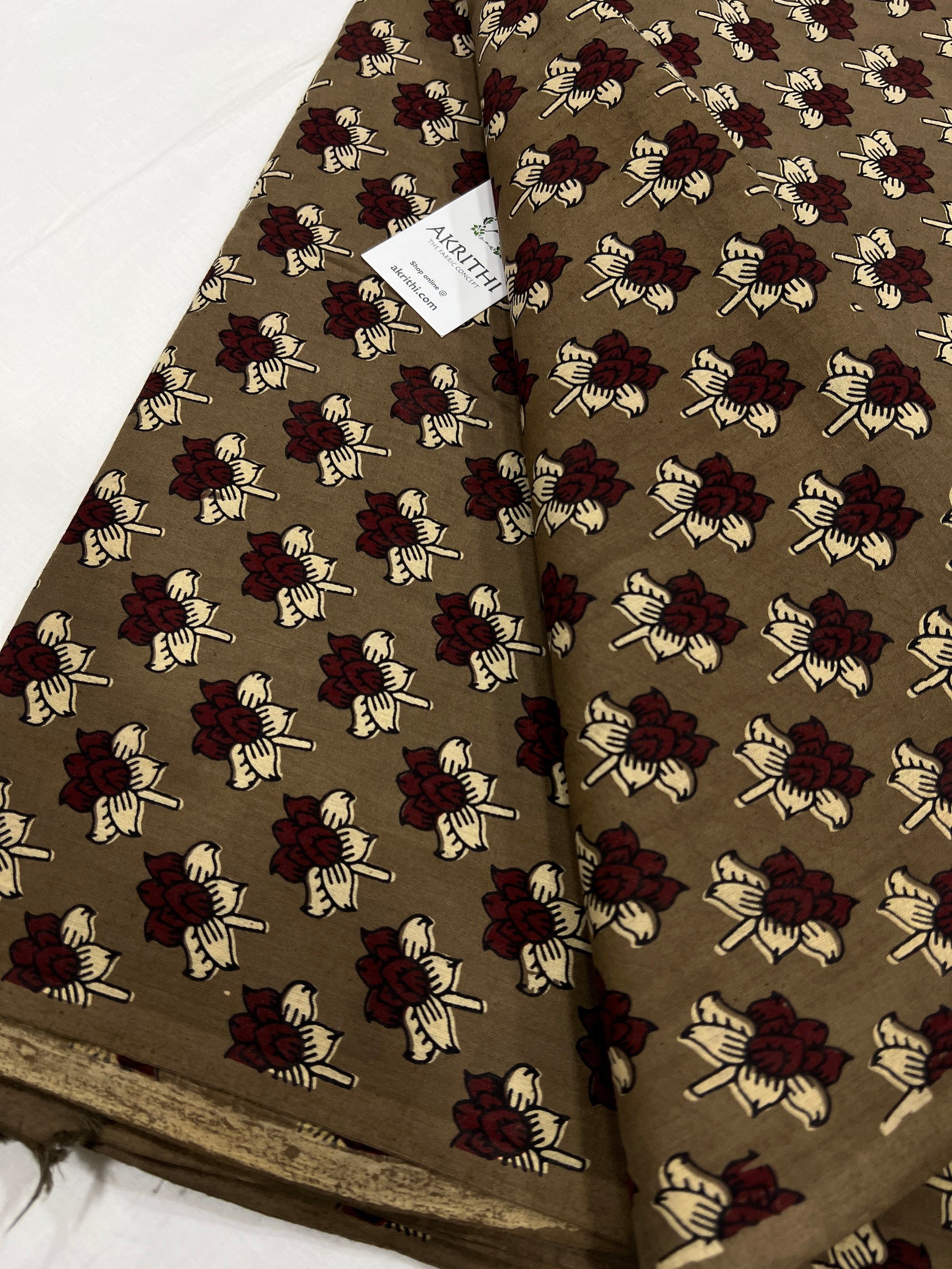 Block Printed pure cotton fabric