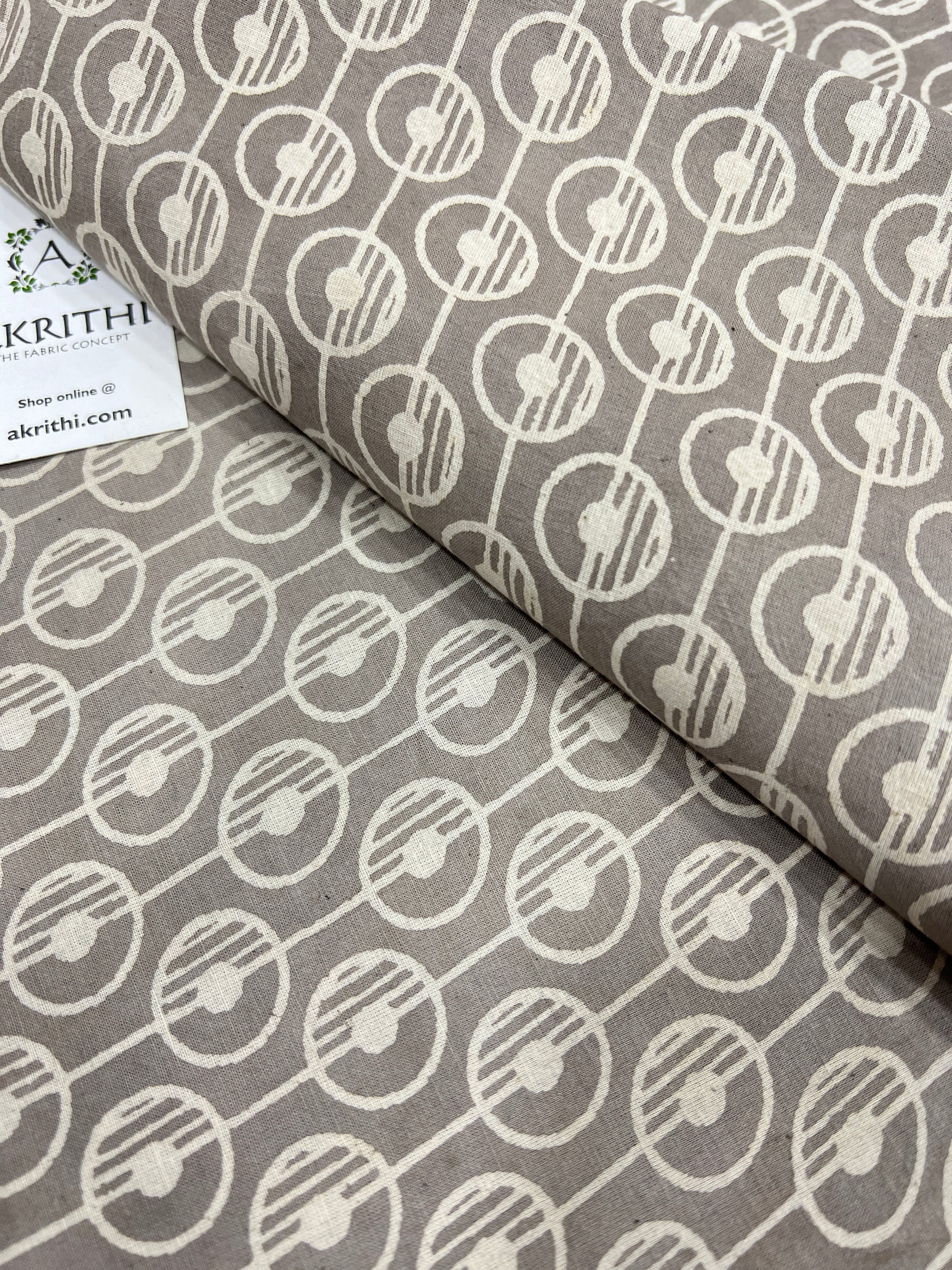 Dabu Printed pure cotton fabric