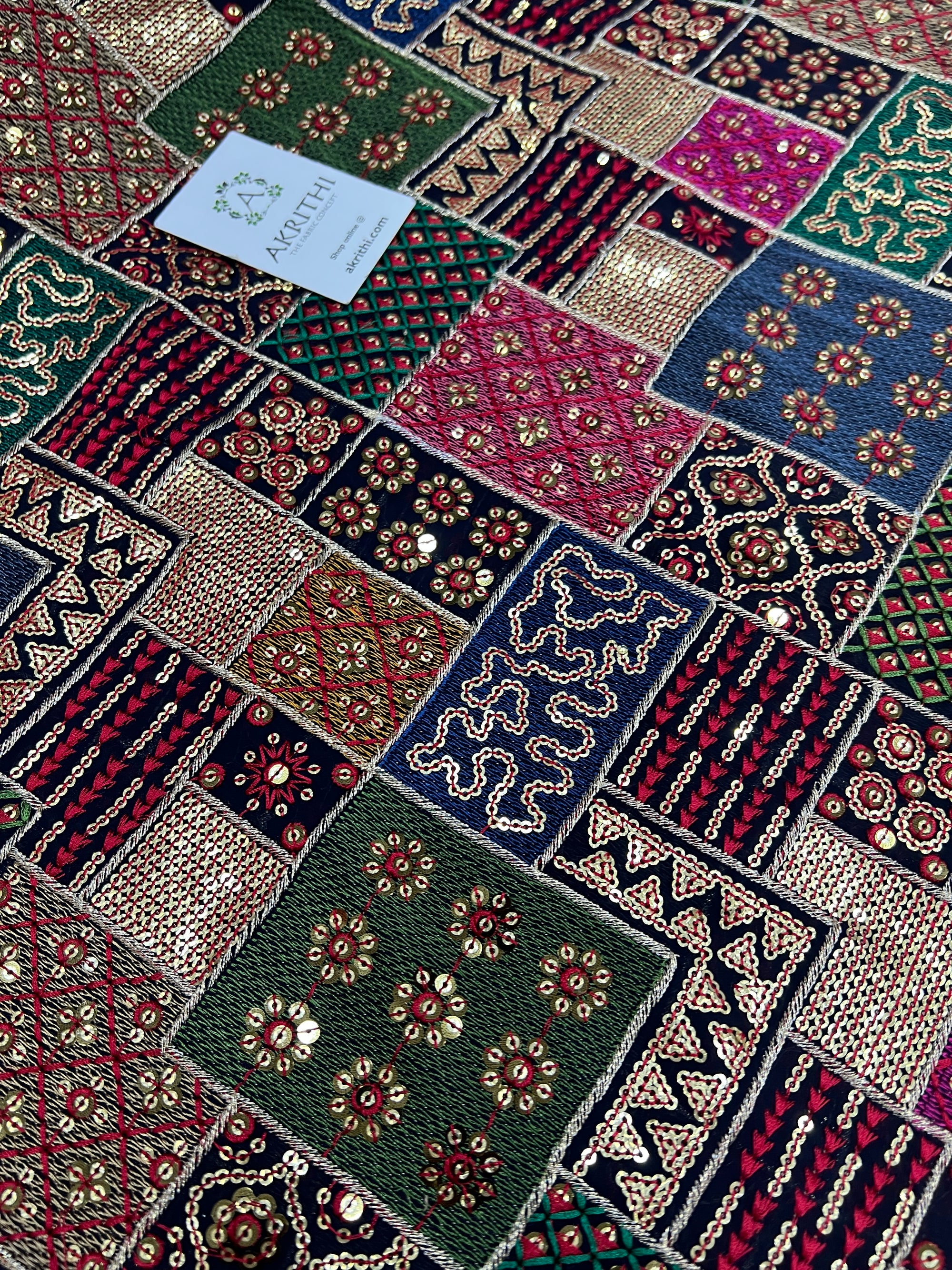 Embroidered Georgette fabric