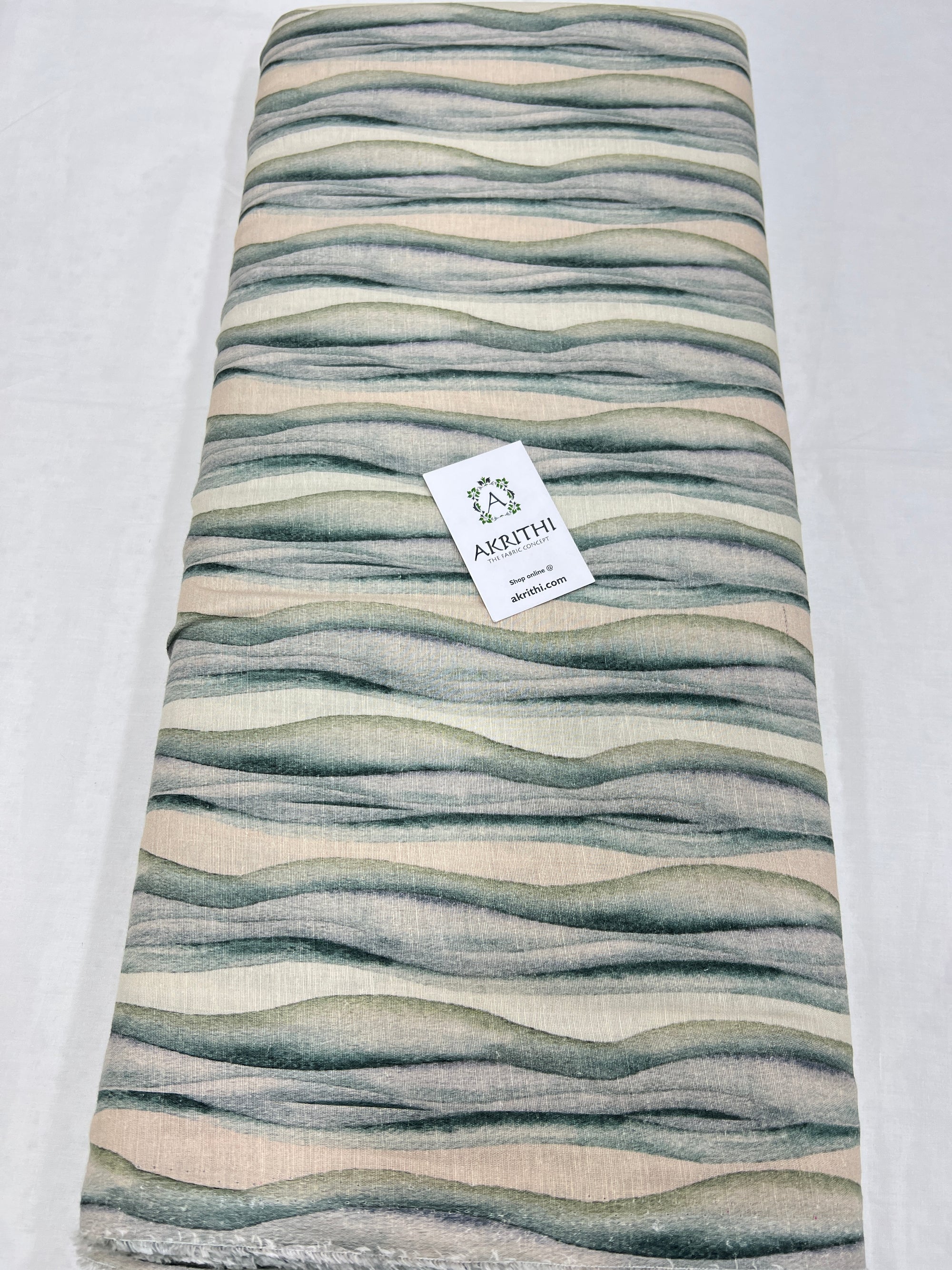 Digital Printed pure linen fabric