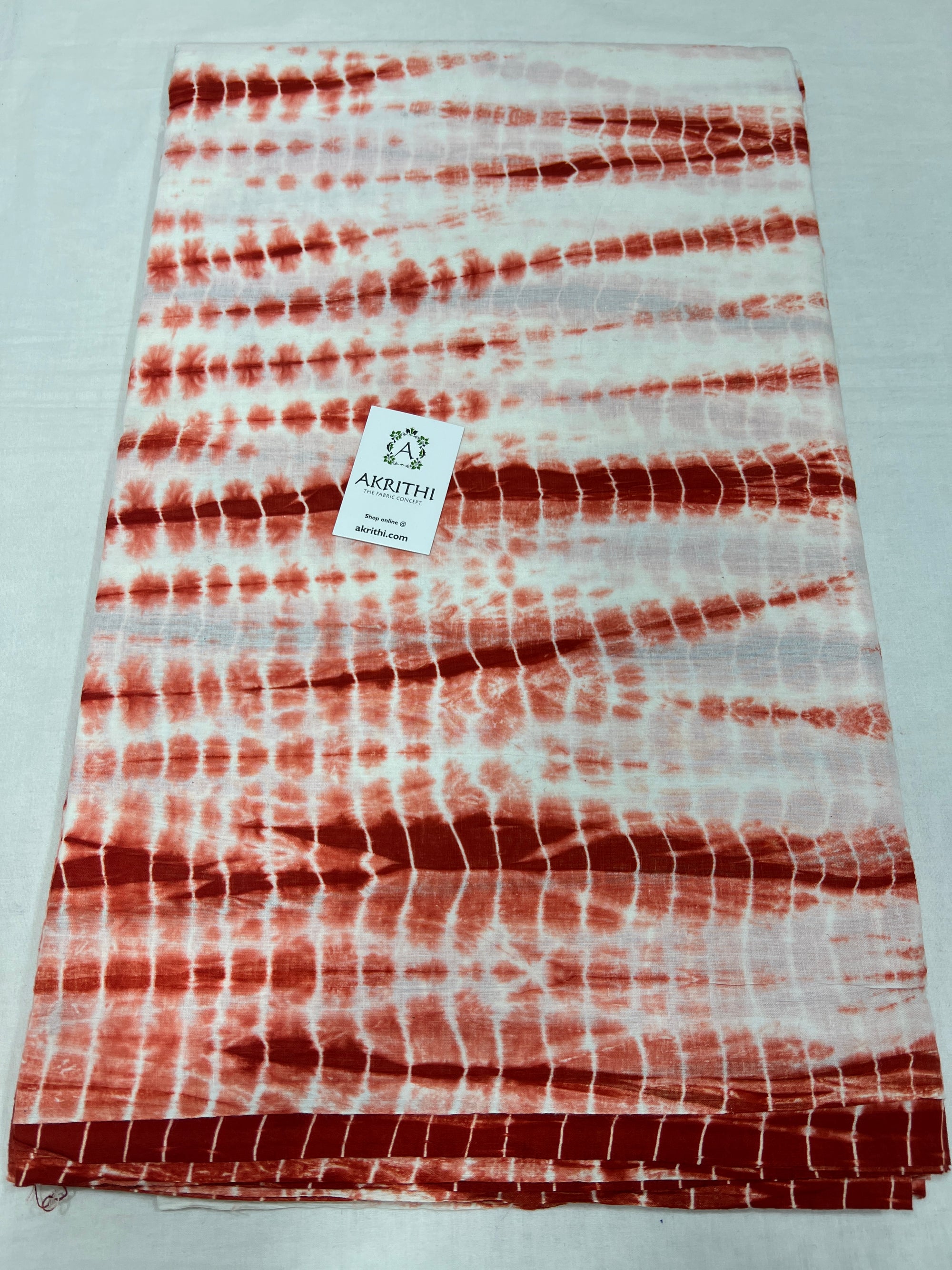Shibori Printed pure cotton fabric