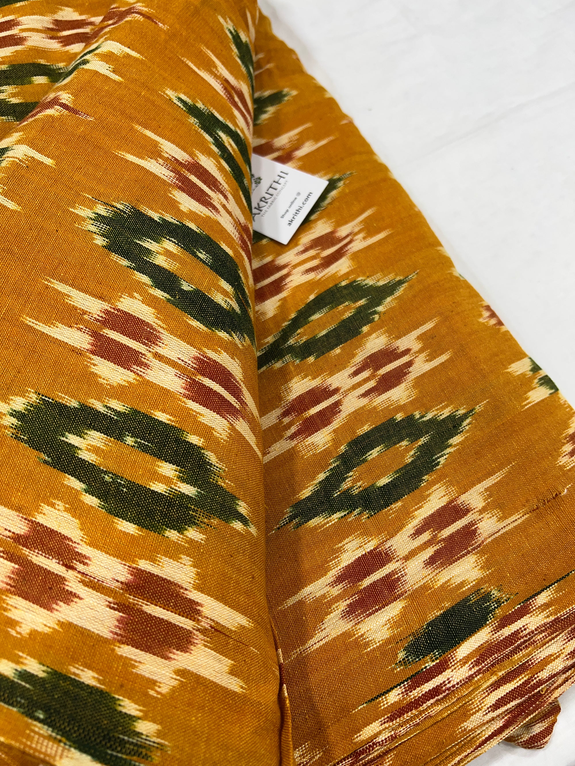 Handloom Ikat pure cotton fabric