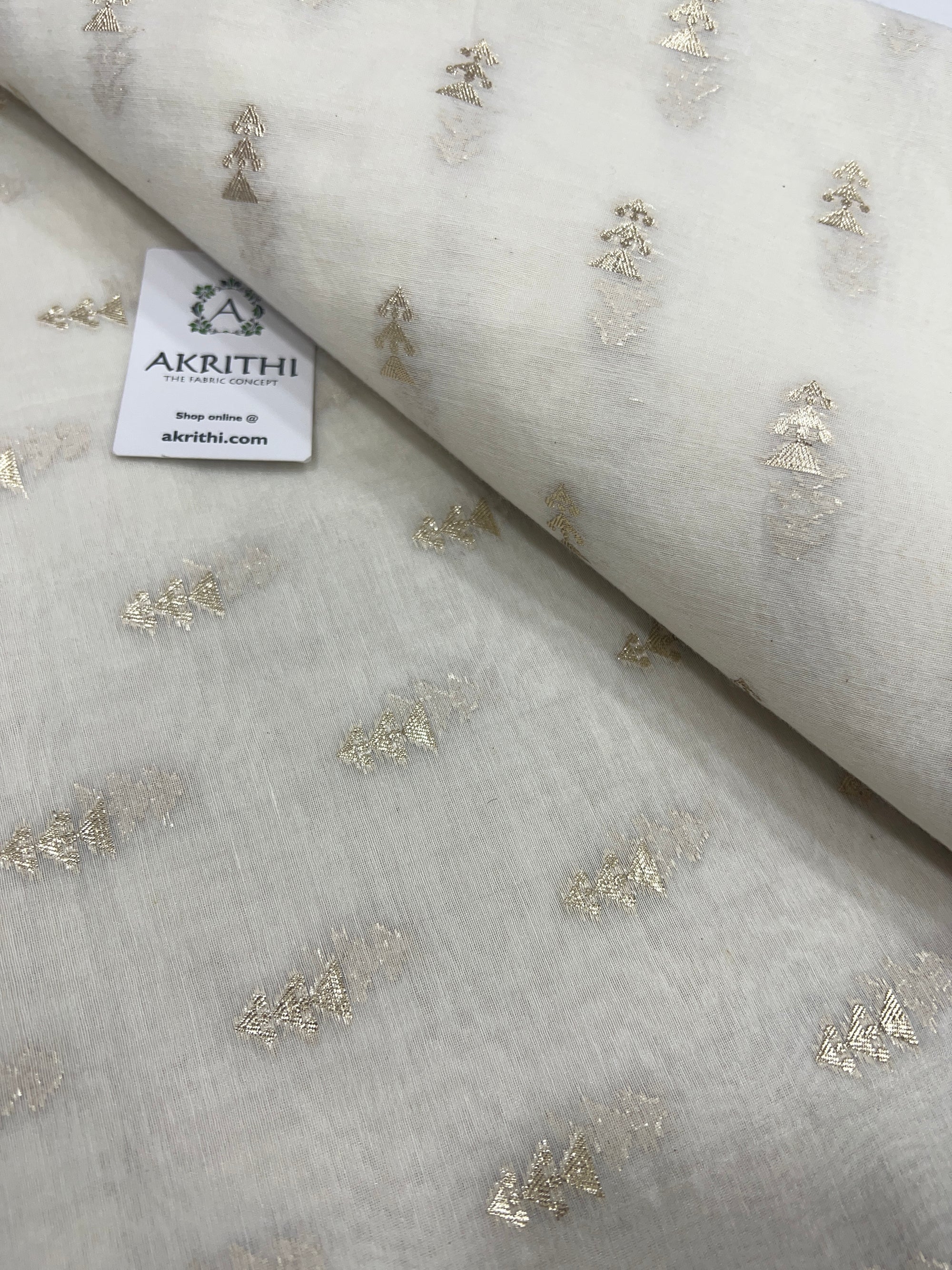 Dyeable banarasi Handloom chanderi lurex fabric