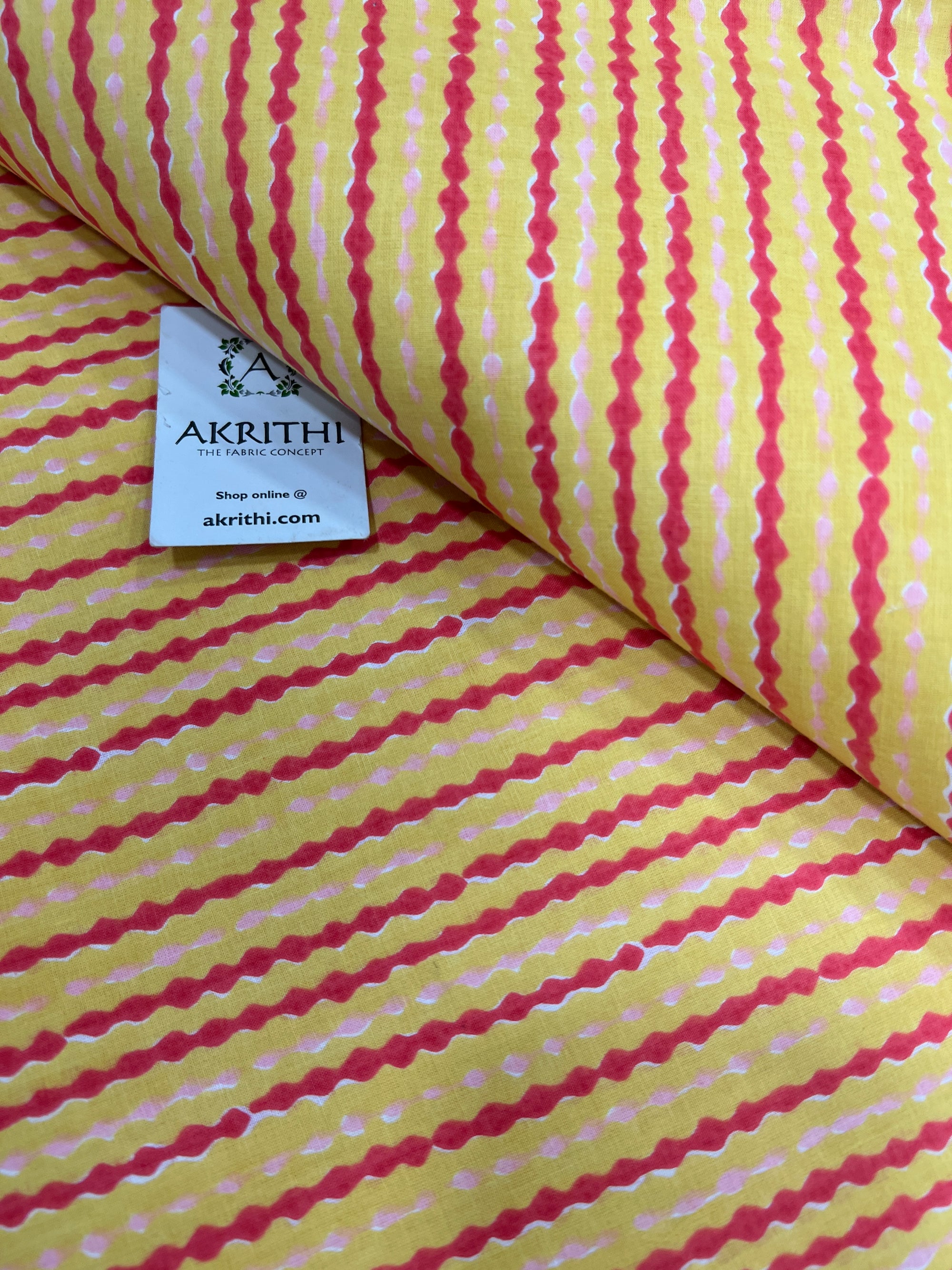 Printed pure cotton fabric