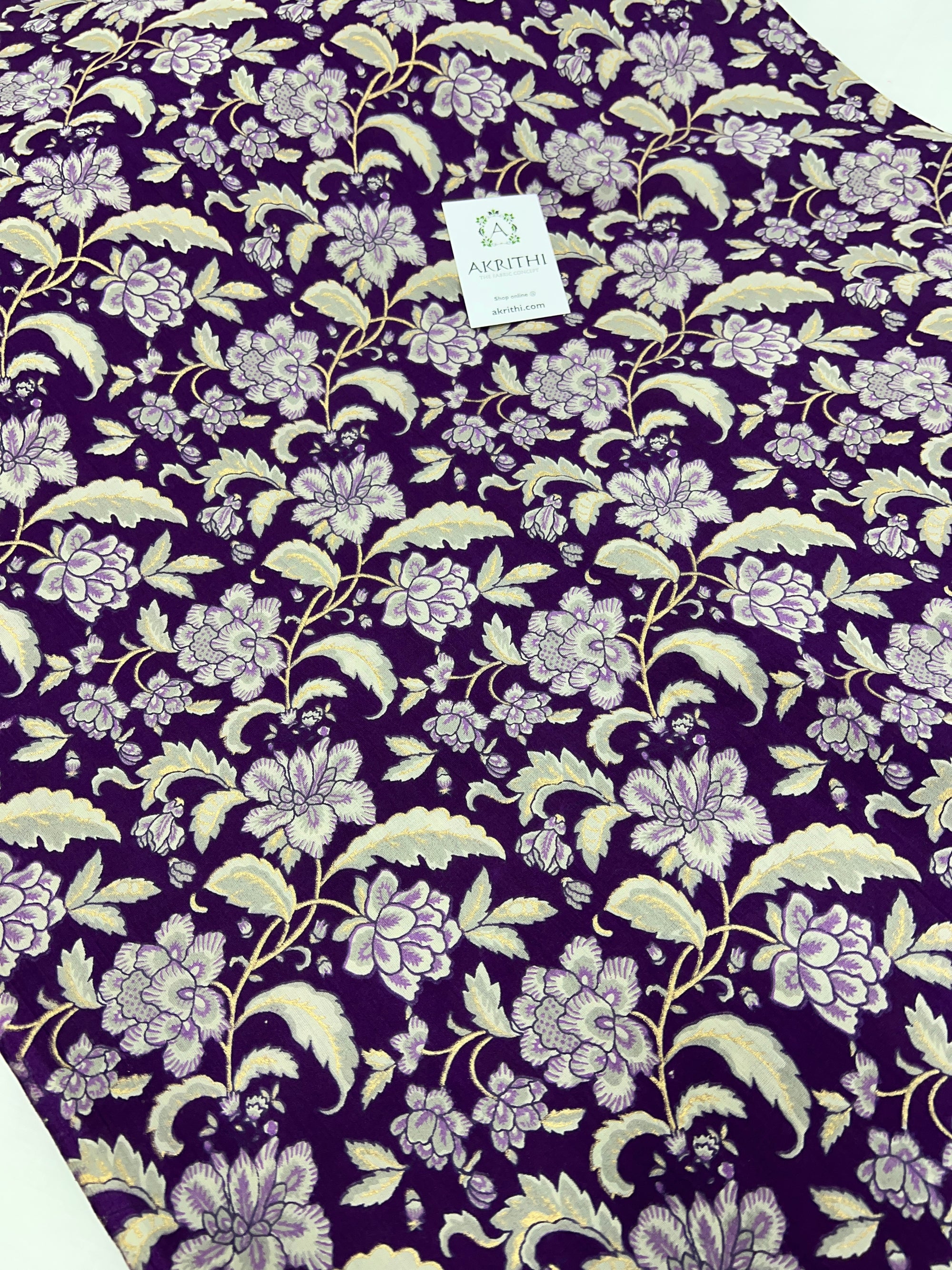Printed pure cotton fabric