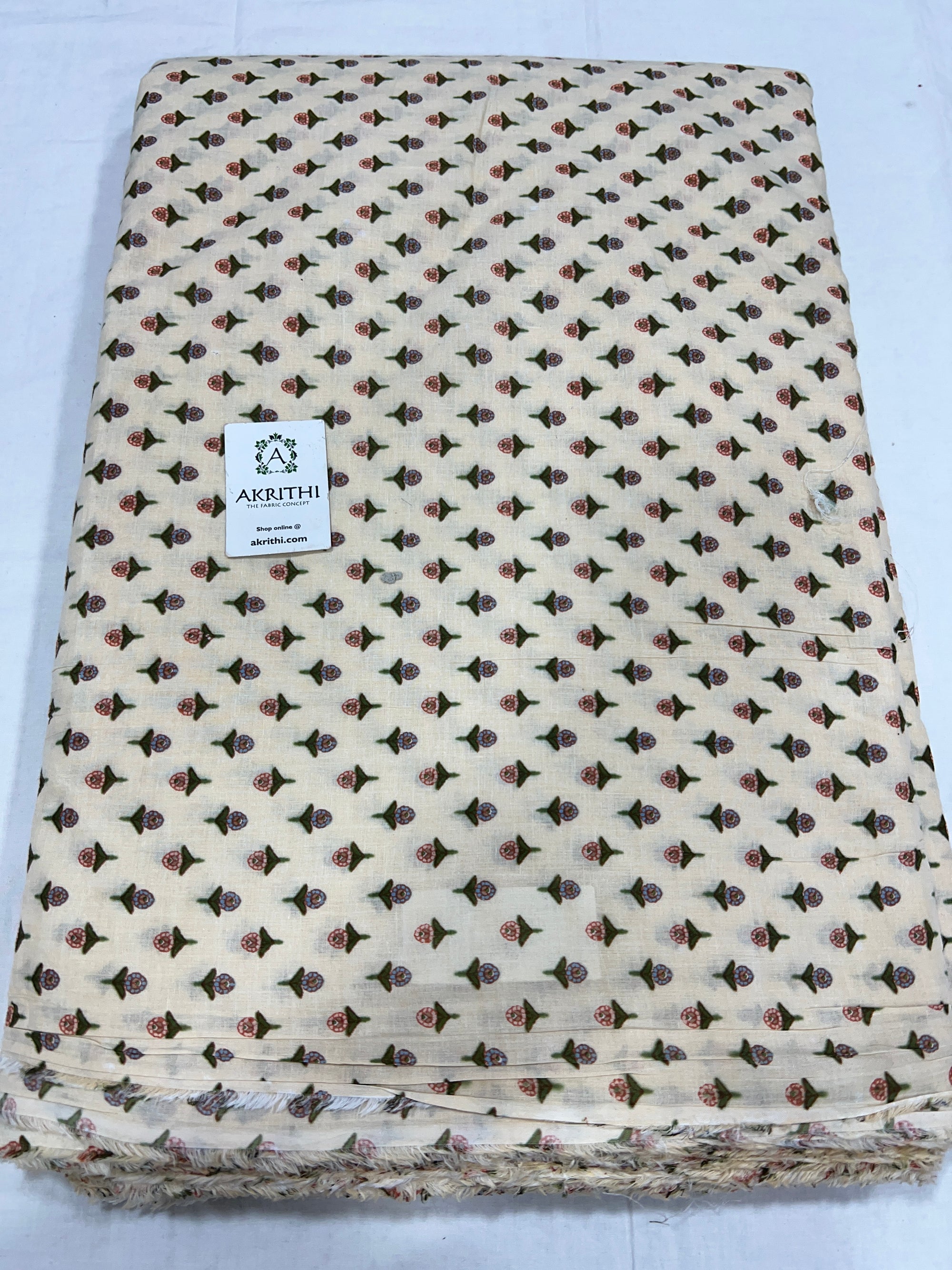 Printed pure cotton fabric