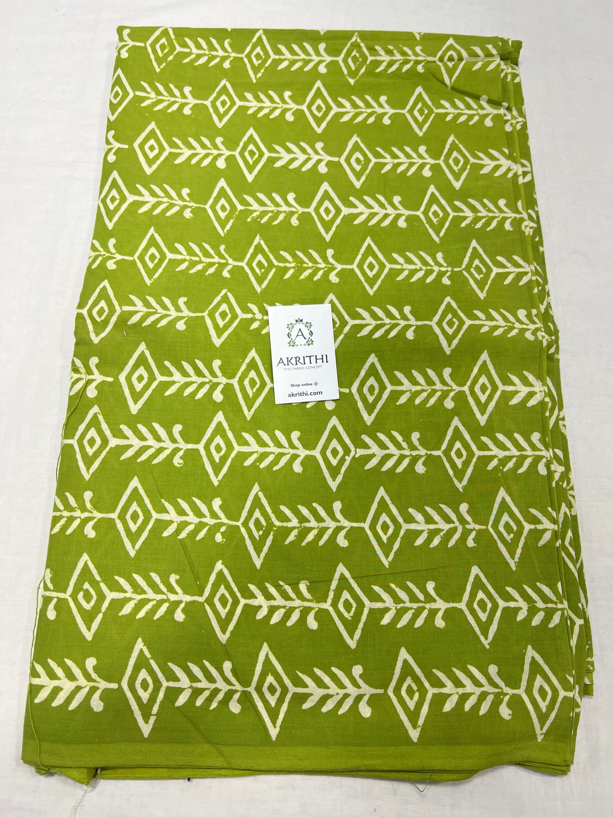 Dabu block Printed pure cotton fabric