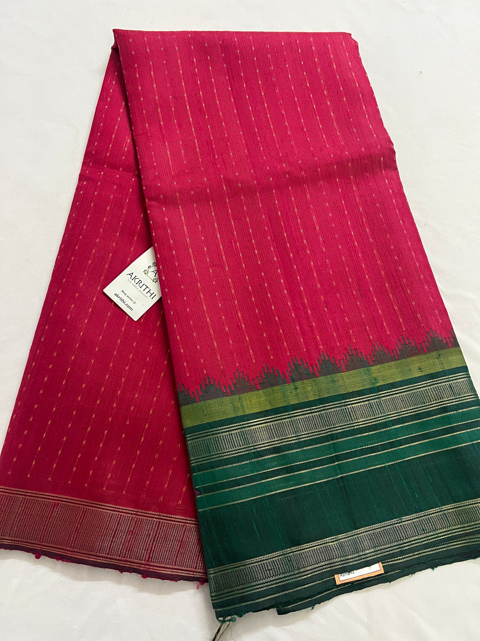 Dupion silk saree
