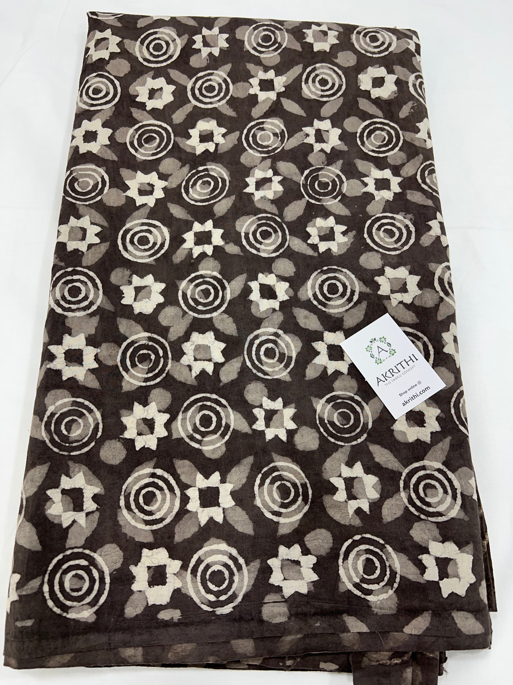Dabu printed pure cotton fabric