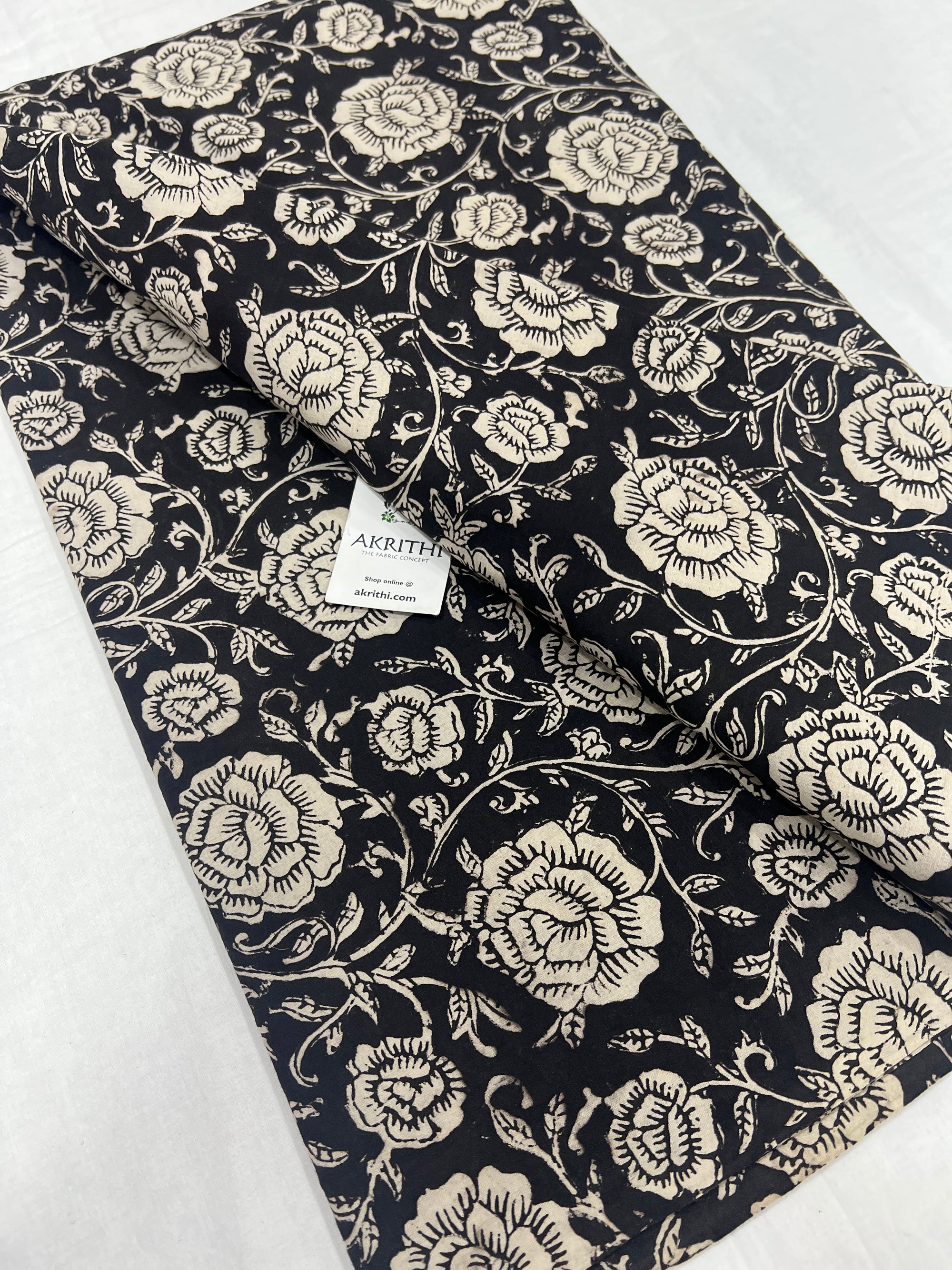 Hand block Printed pure cotton fabric 60 CM CUT