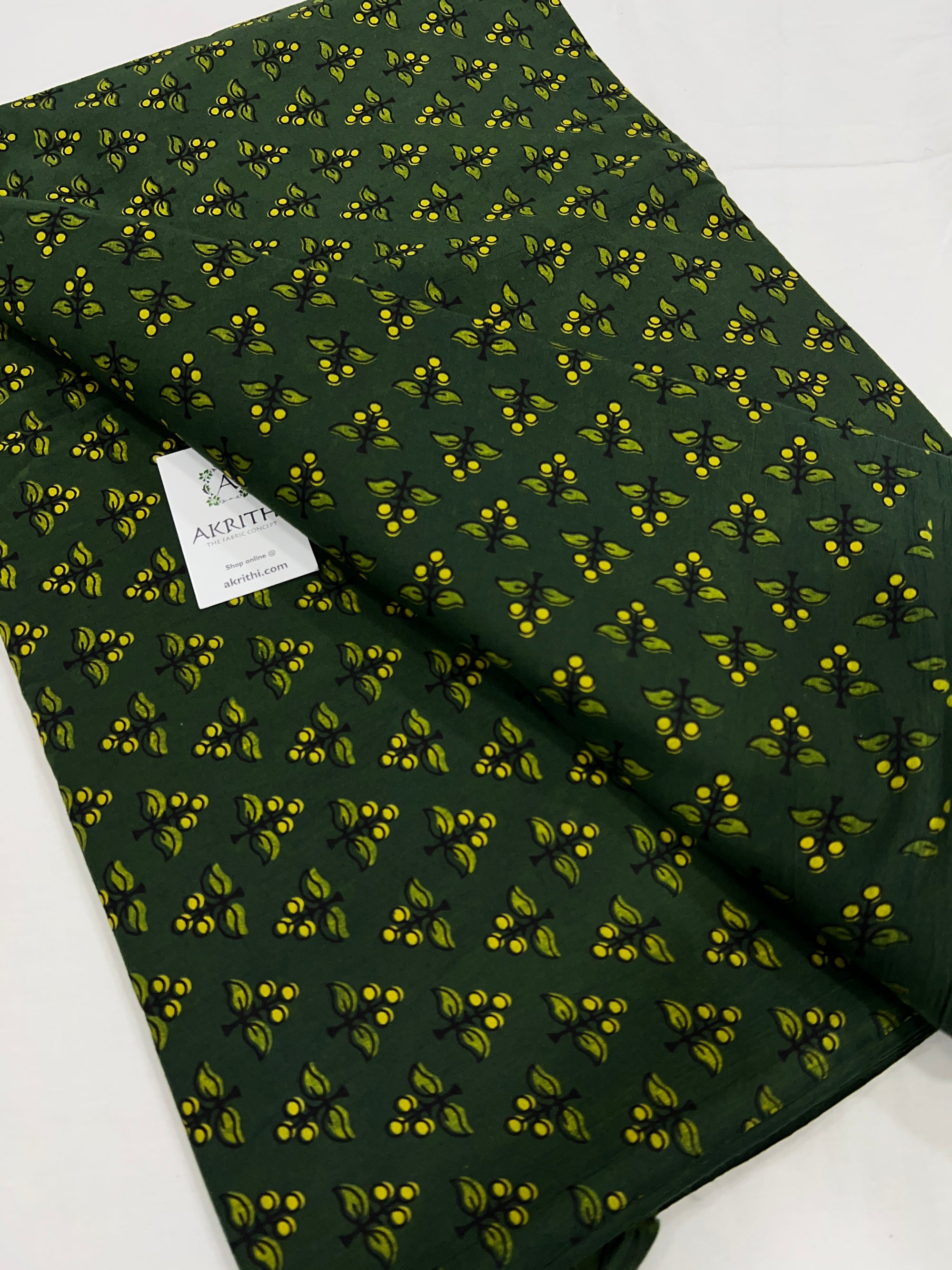 Block Printed pure cotton fabric