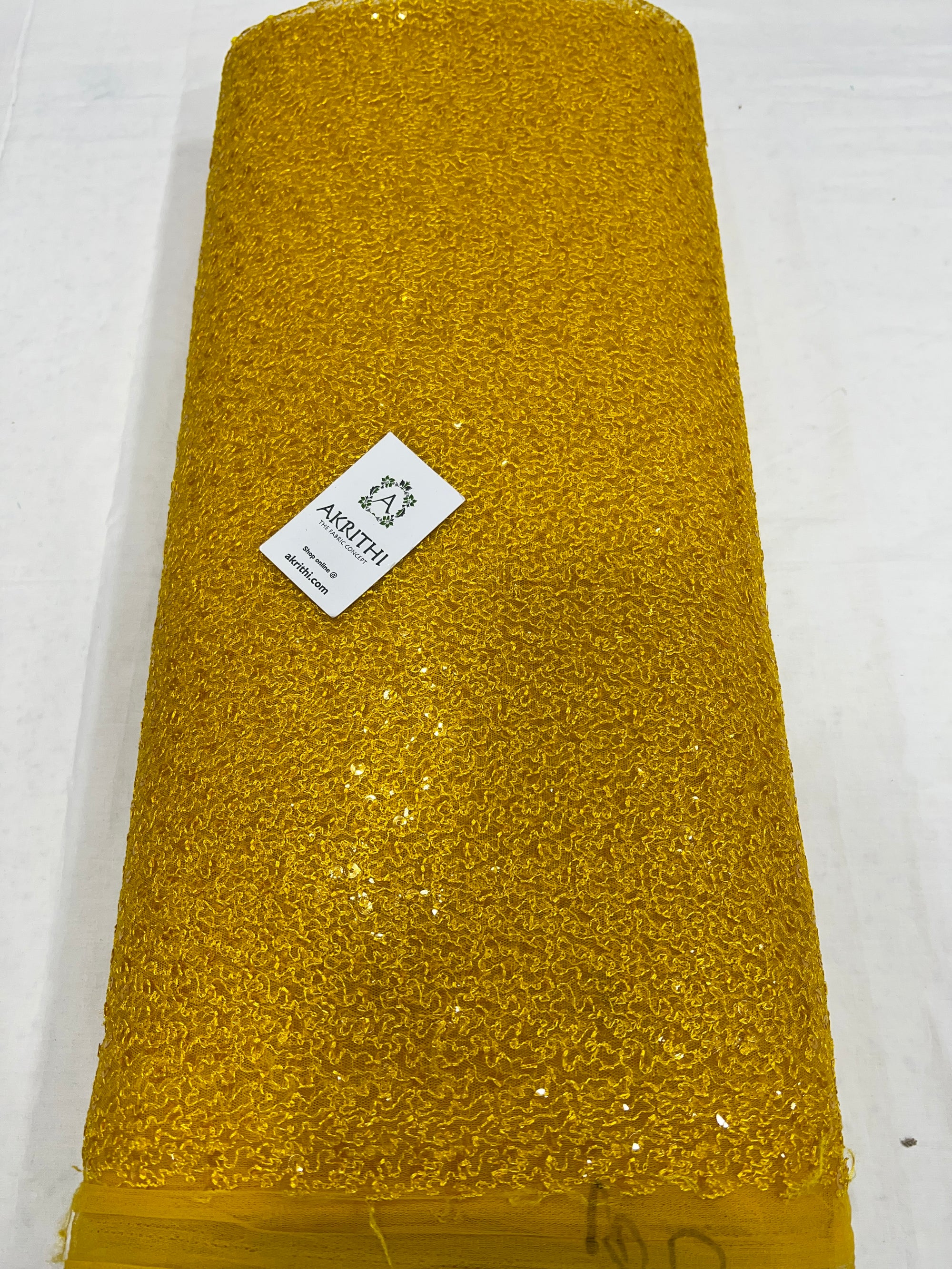 Self Embroidered net fabric