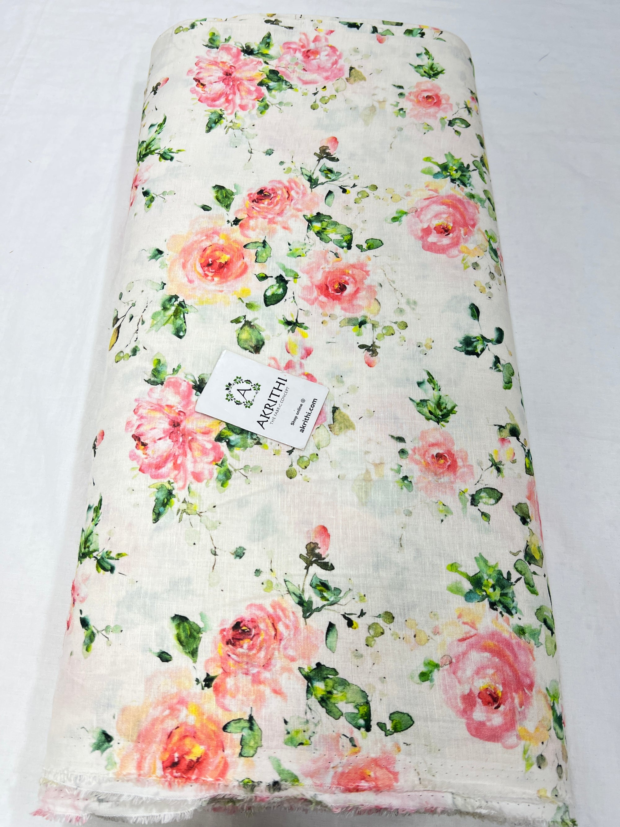 Digital Printed pure linen fabric