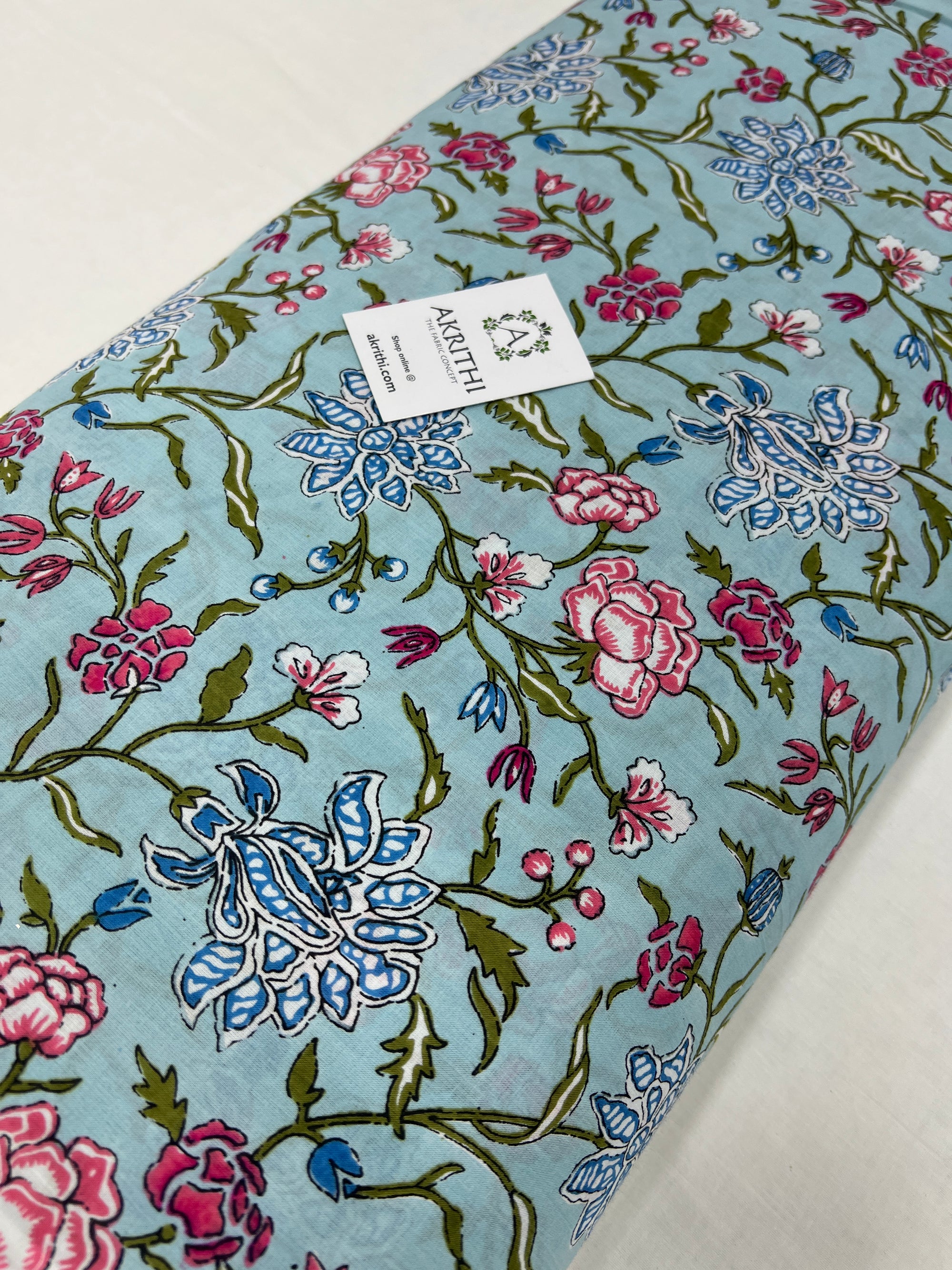 Printed pure cotton fabric