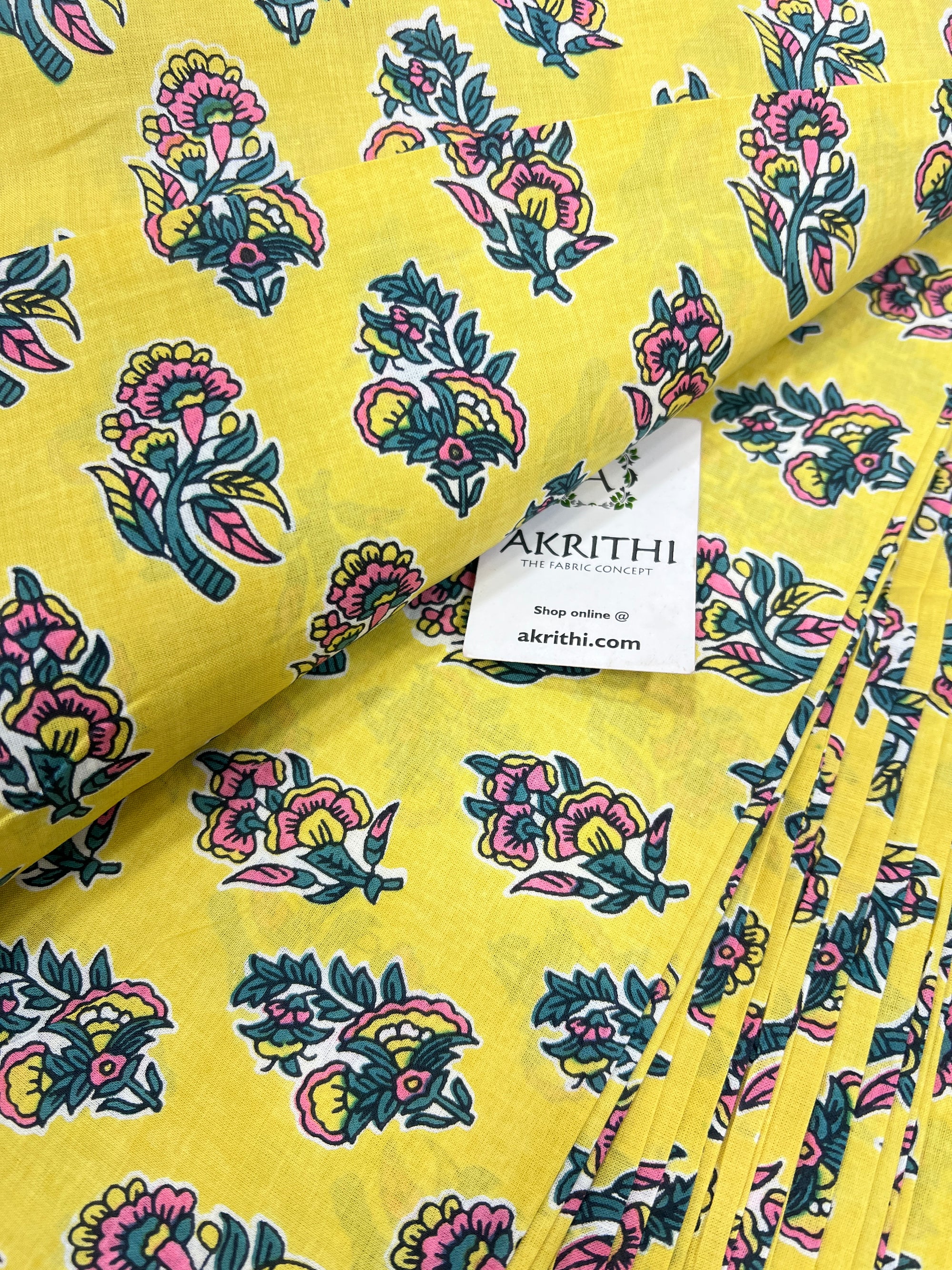 Printed pure cotton fabric
