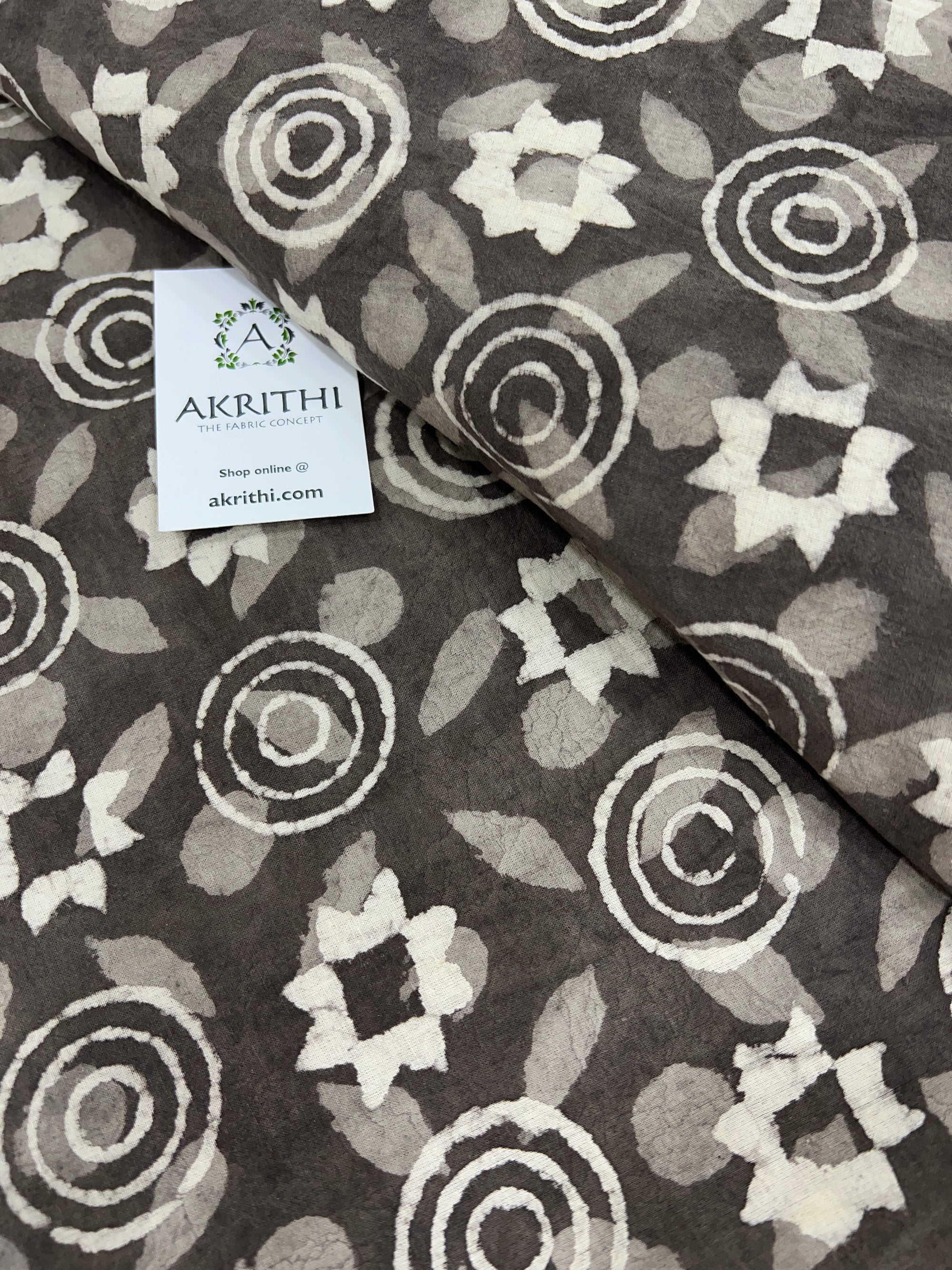 Dabu printed pure cotton fabric