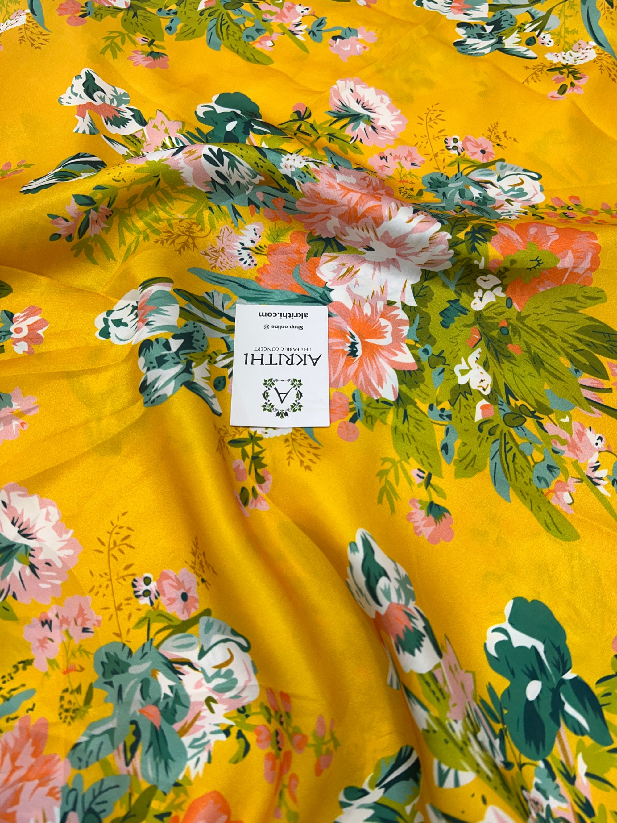 Digital printed modal satin fabric