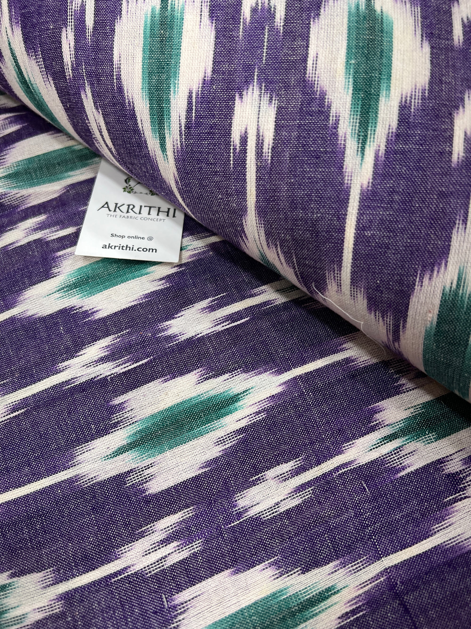 Handloom Ikat pure cotton fabric