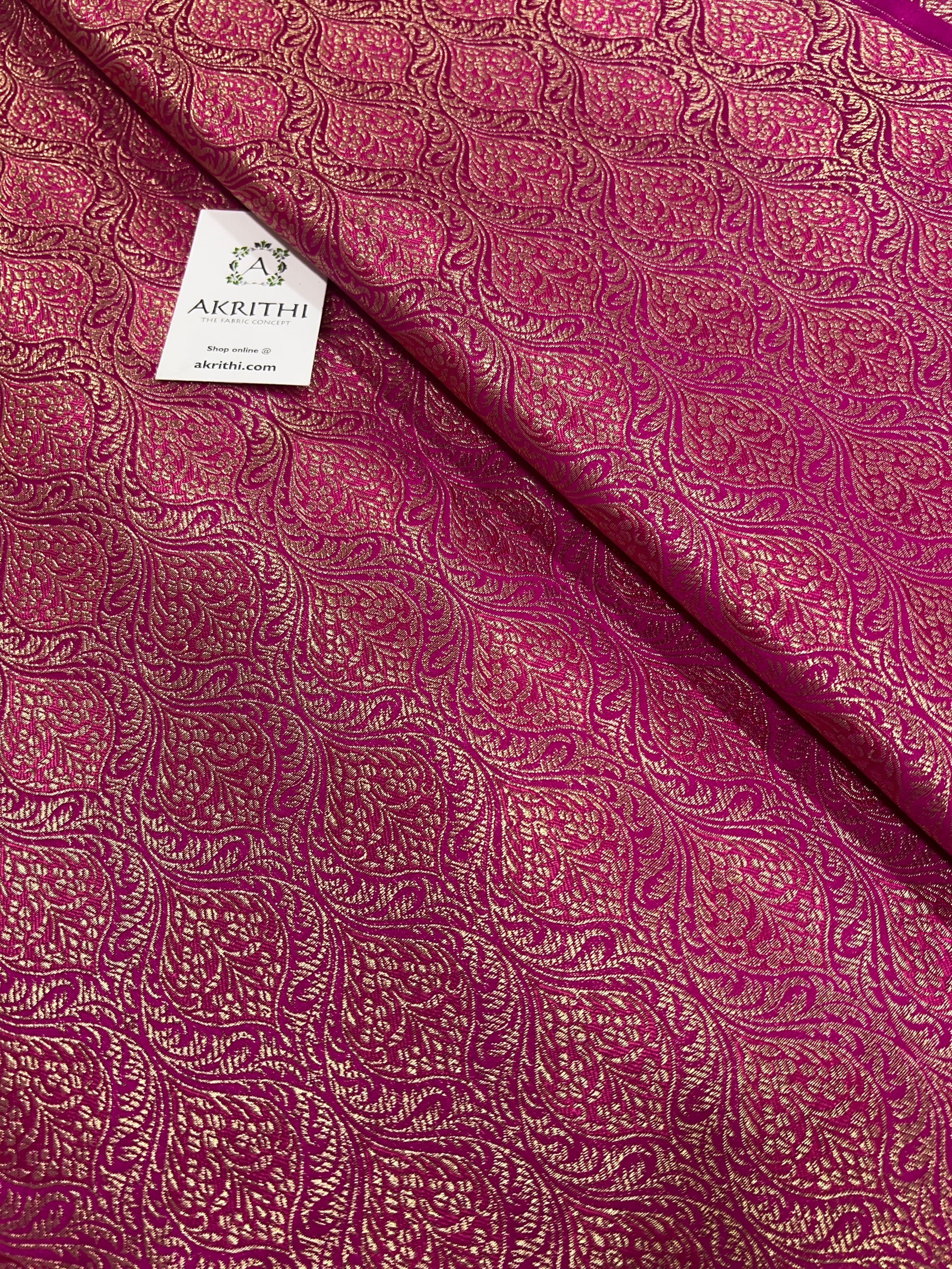 Pure Banarasi brocade fabric