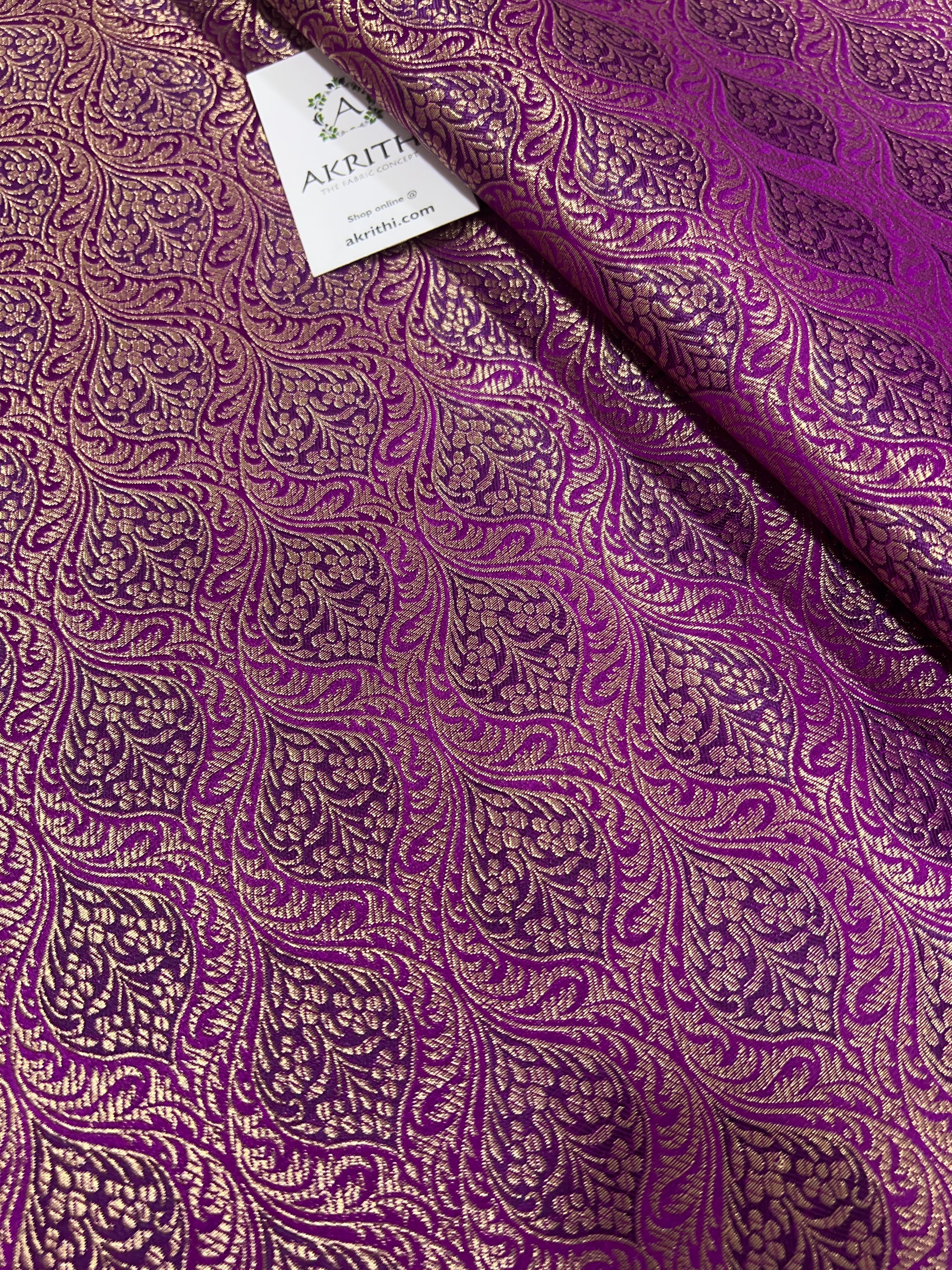 Pure Banarasi brocade fabric