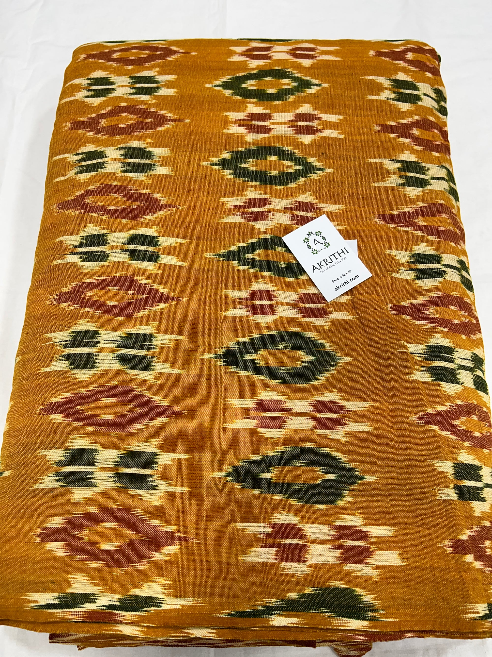 Handloom Ikat pure cotton fabric