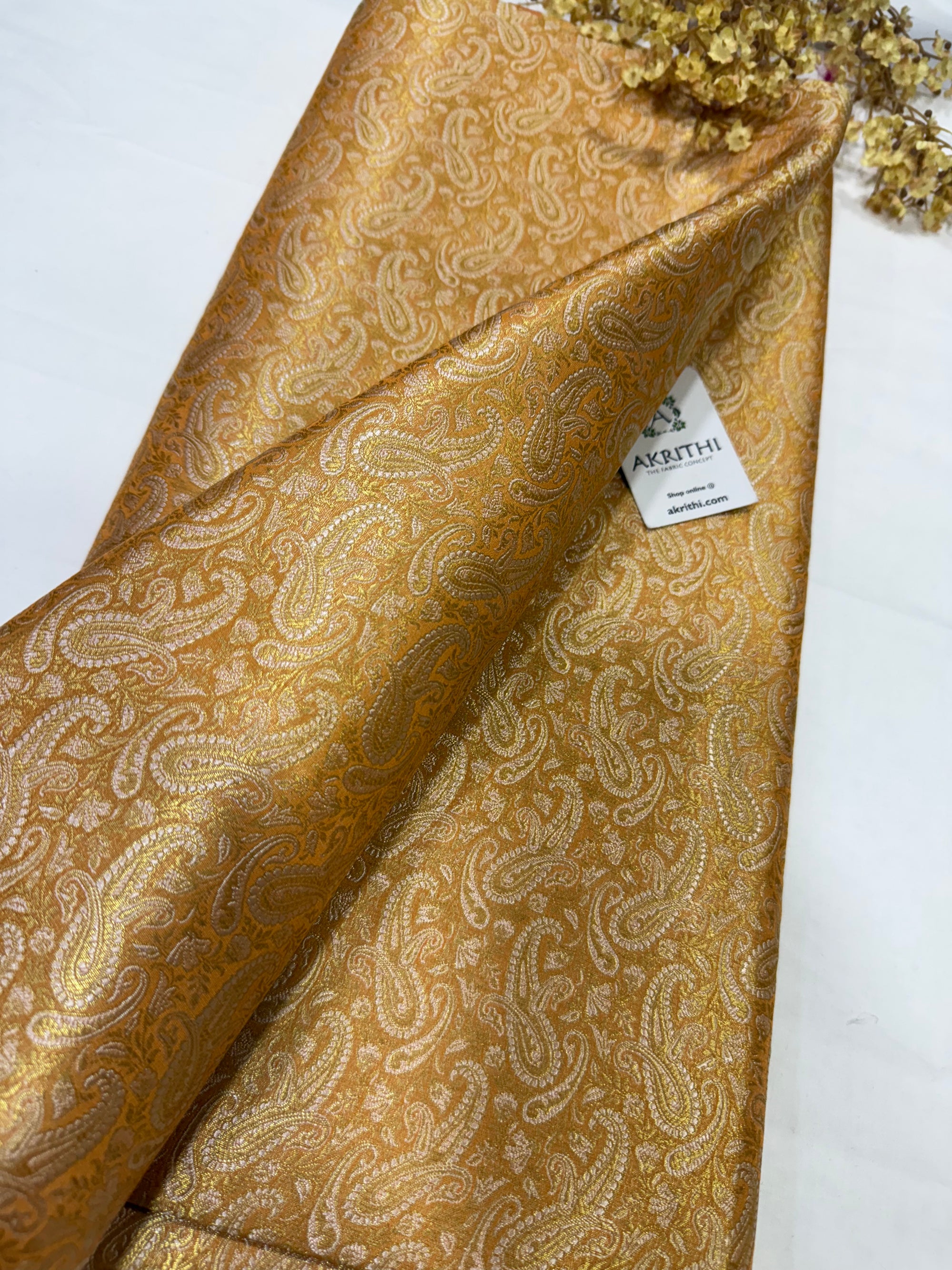Pure Banarasi brocade fabric