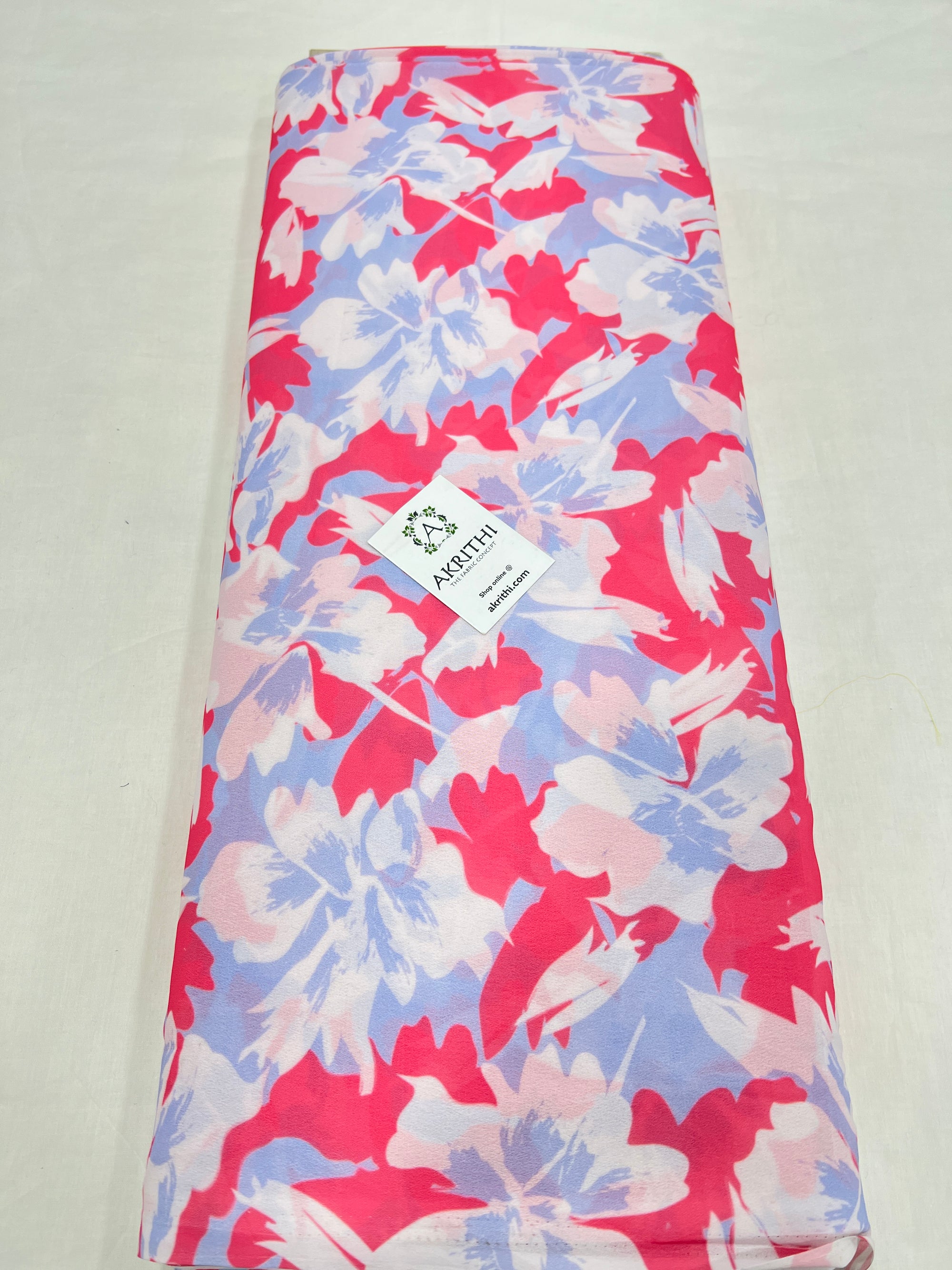 Digital floral printed georgette fabric