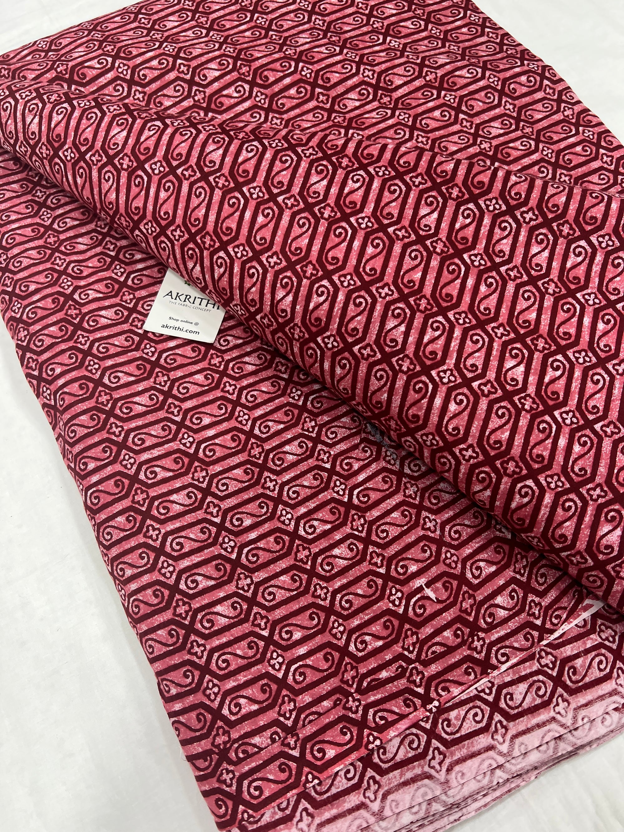 Printed pure cotton fabric