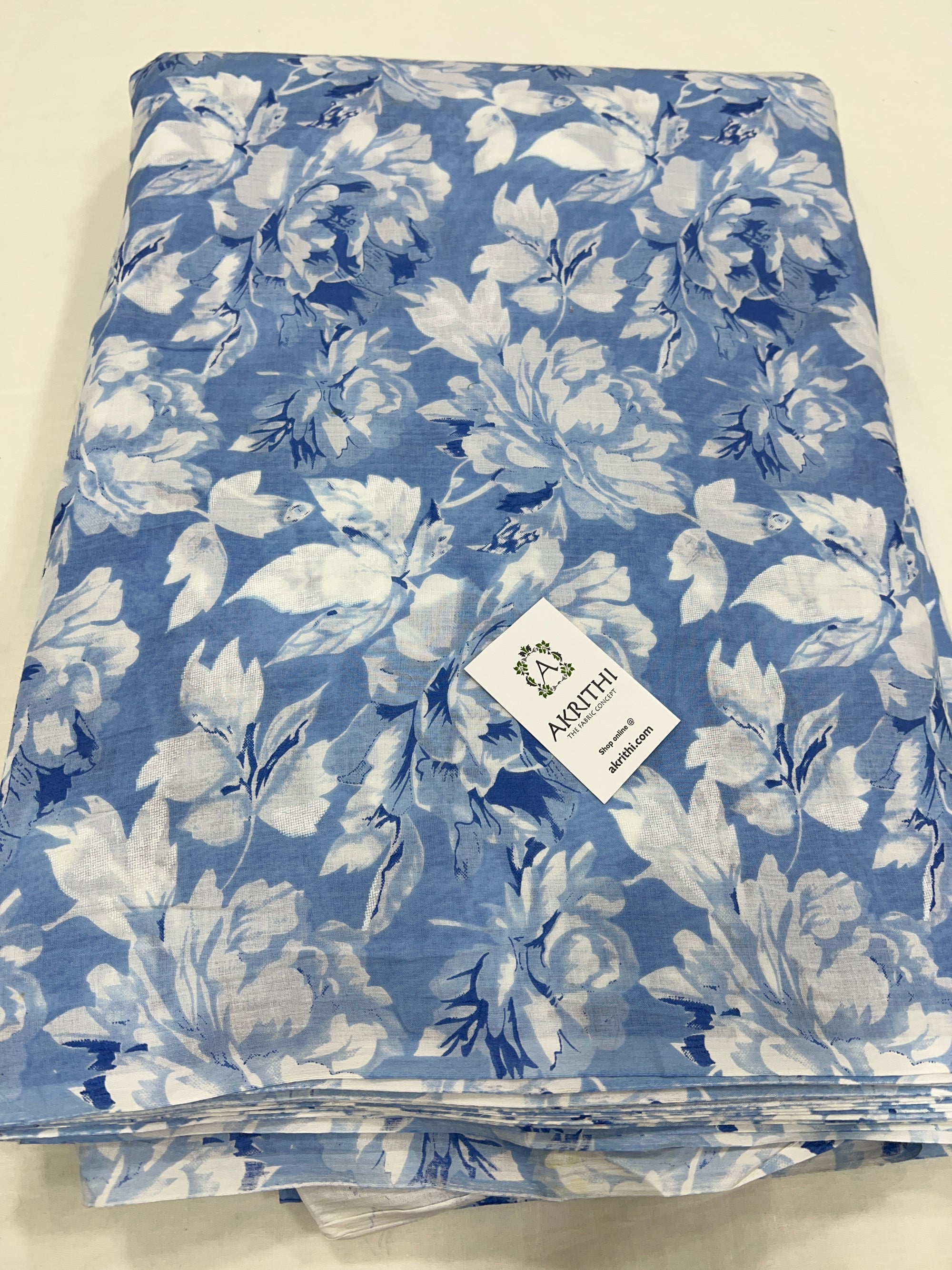 Printed pure cotton fabric